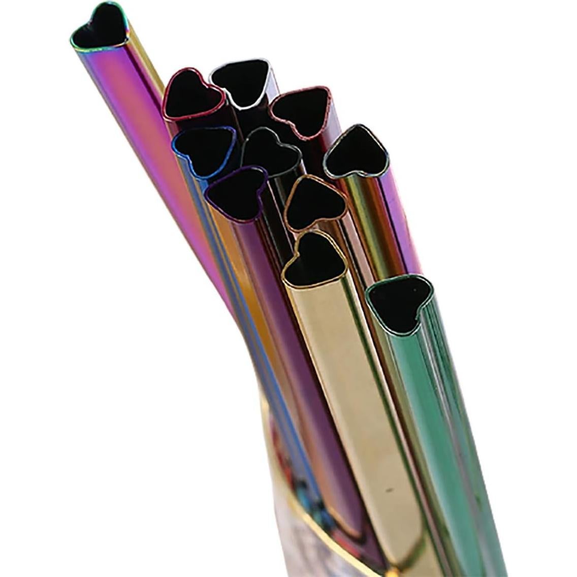 Juego de 5 Popotes de Acero Inoxidable Vilihkc con Cepillo