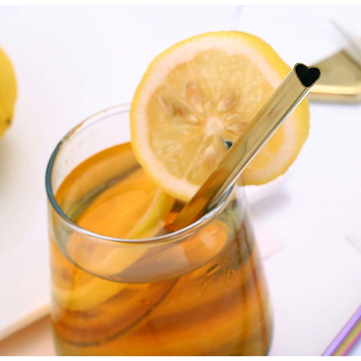 Juego de 5 Popotes de Acero Inoxidable Vilihkc con Cepillo