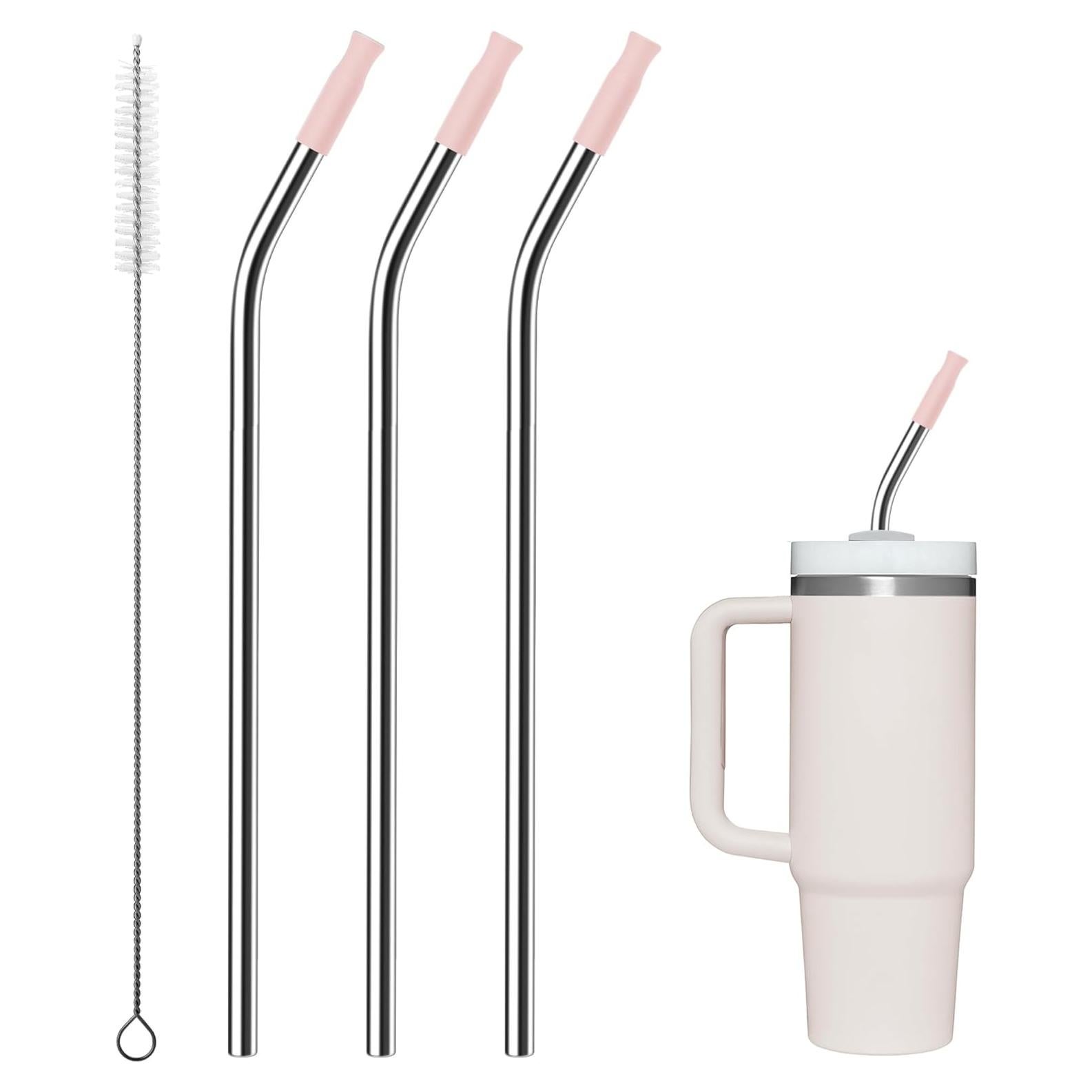 Popotes de Acero Inoxidable Prurex 30oz con Puntas de Silicona