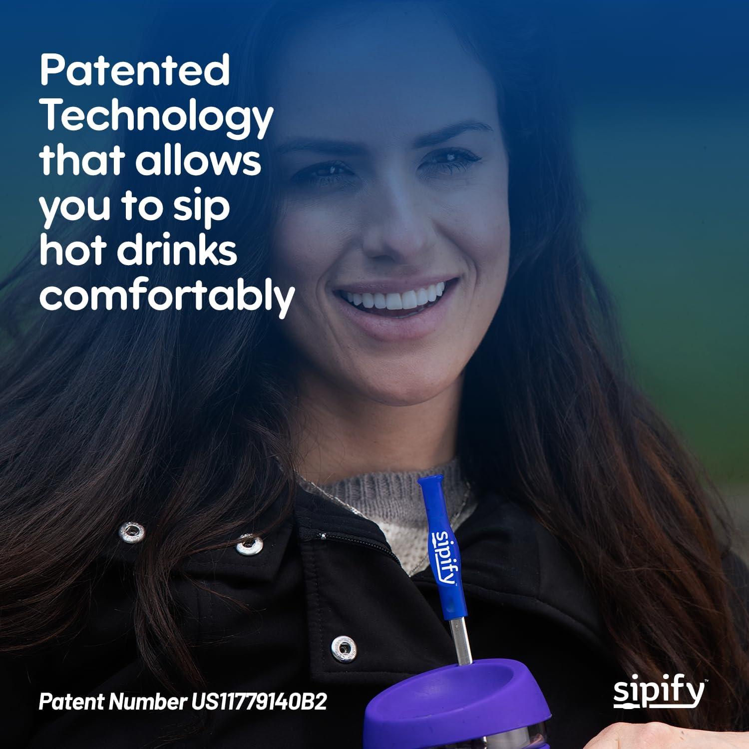 Pajitas Reutilizables Sipify de Acero Inoxidable - 2 Unidades