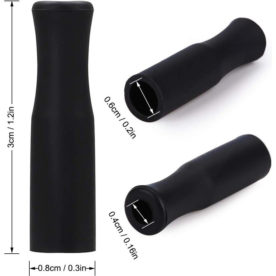 Accmor 44 Piezas Puntas de Silicona para Pajitas de Acero Inoxidable