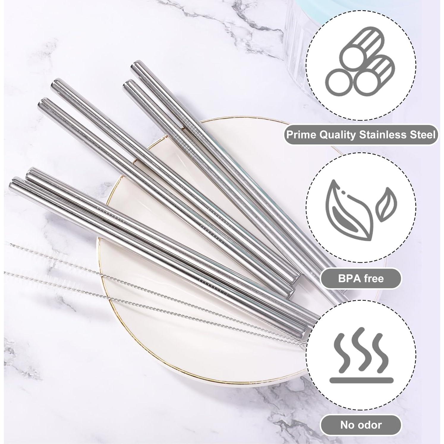 6 Pajitas de Acero Inoxidable Lyreh para Botellas Owala 24oz/32oz