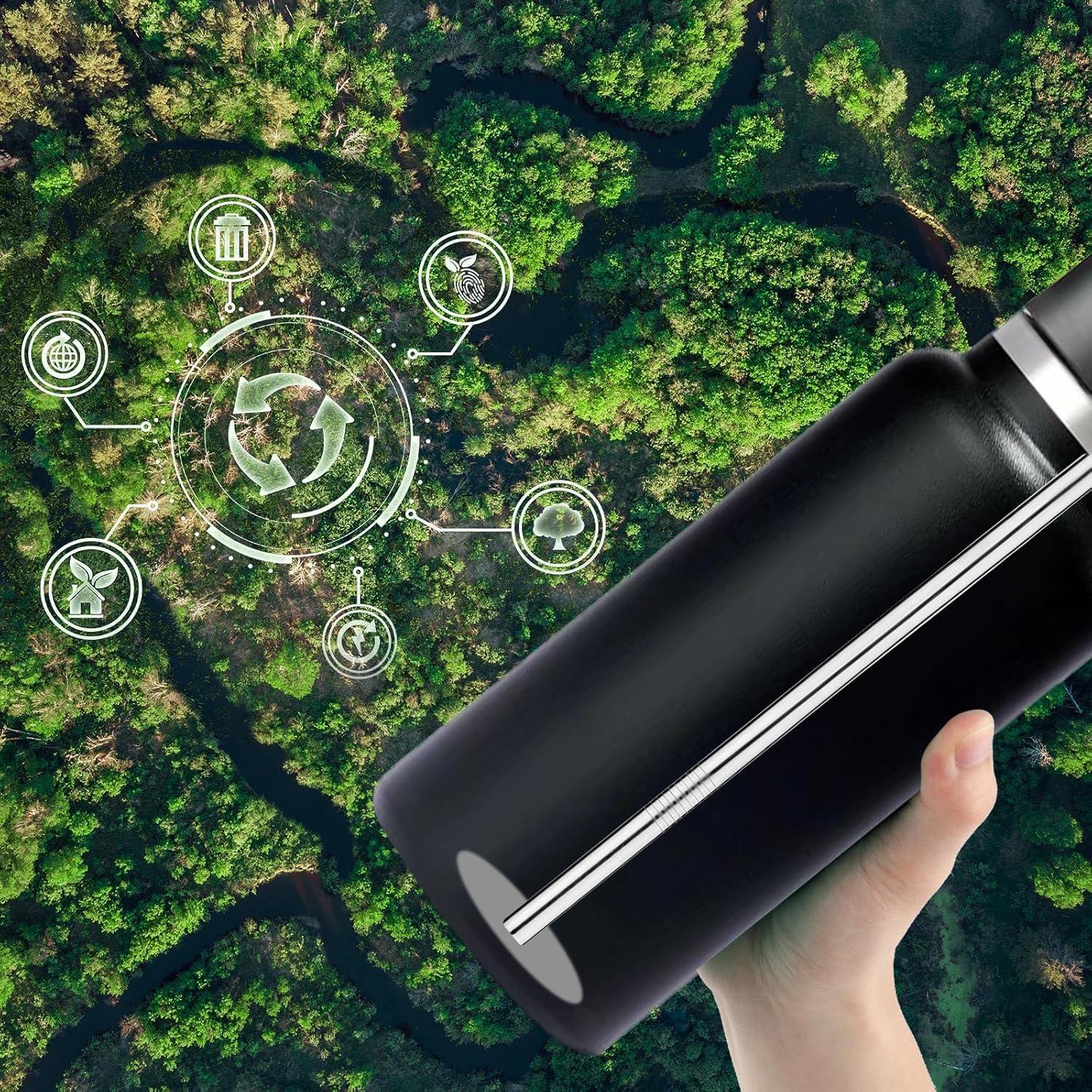 4 Popotes de Acero Inoxidable Lyreh para Hydro Flask 32oz