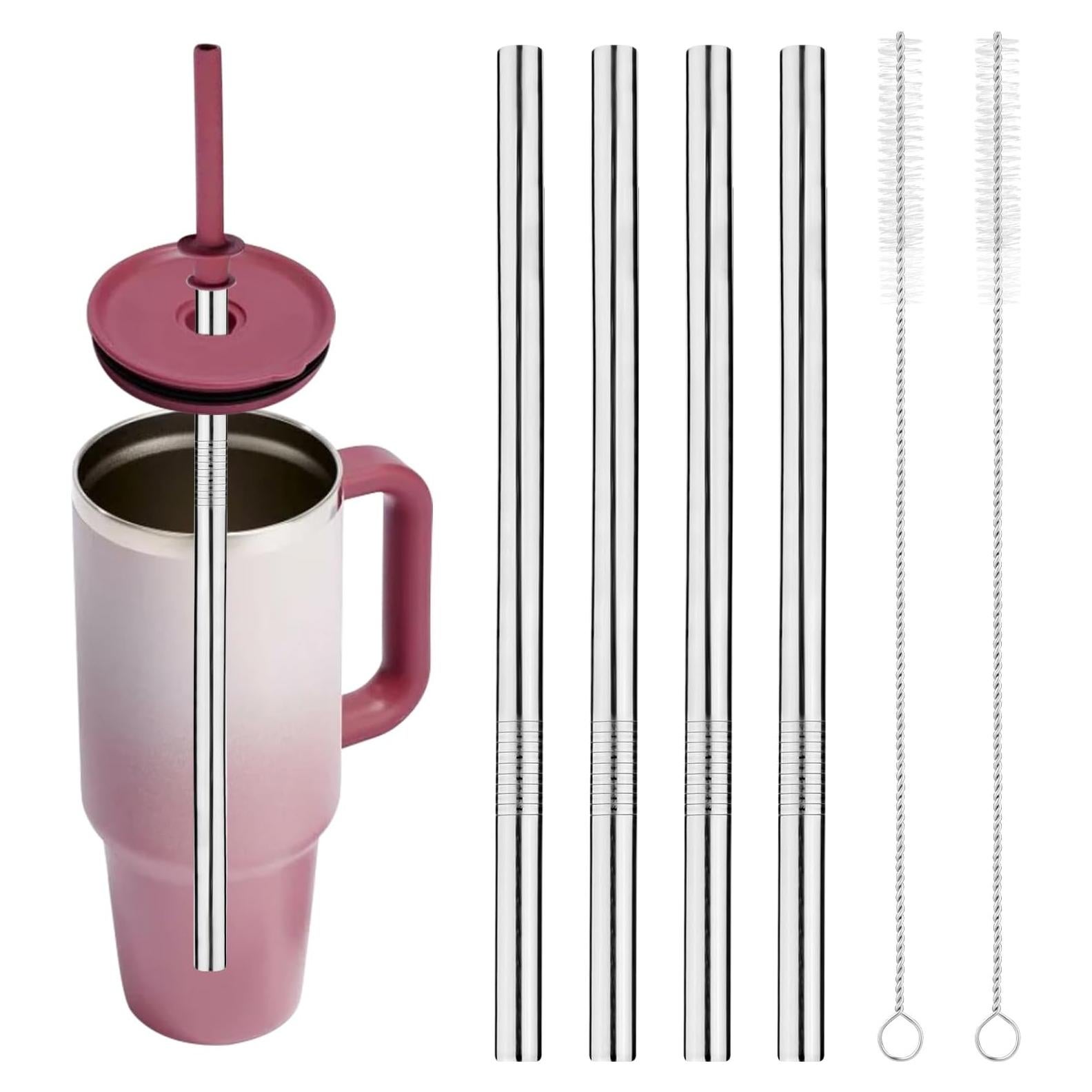 4 Popotes de Acero Inoxidable BOXOB para Hydroflask 1L