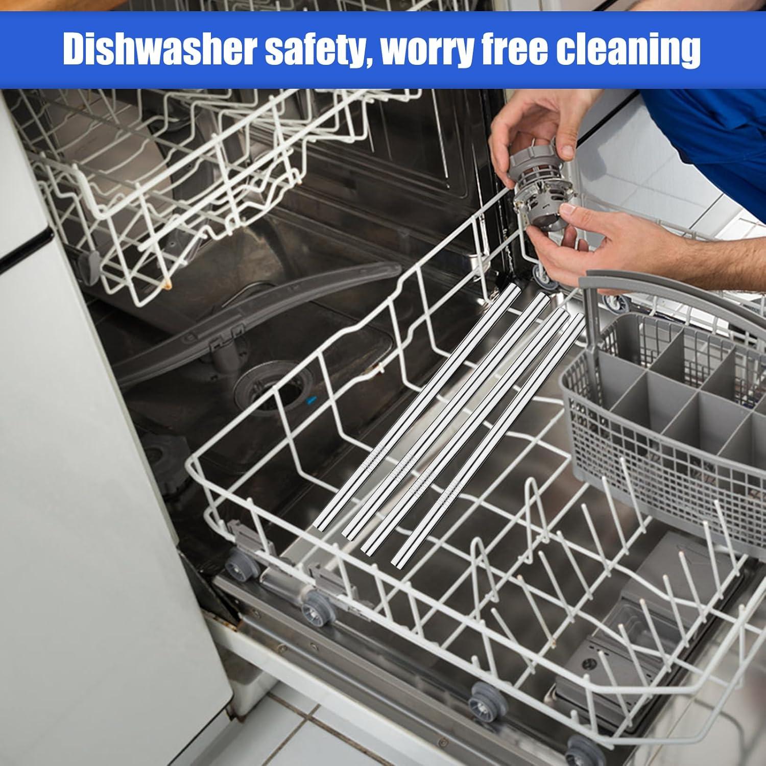 4 Popotes de Acero Inoxidable BOXOB para Hydroflask 1L