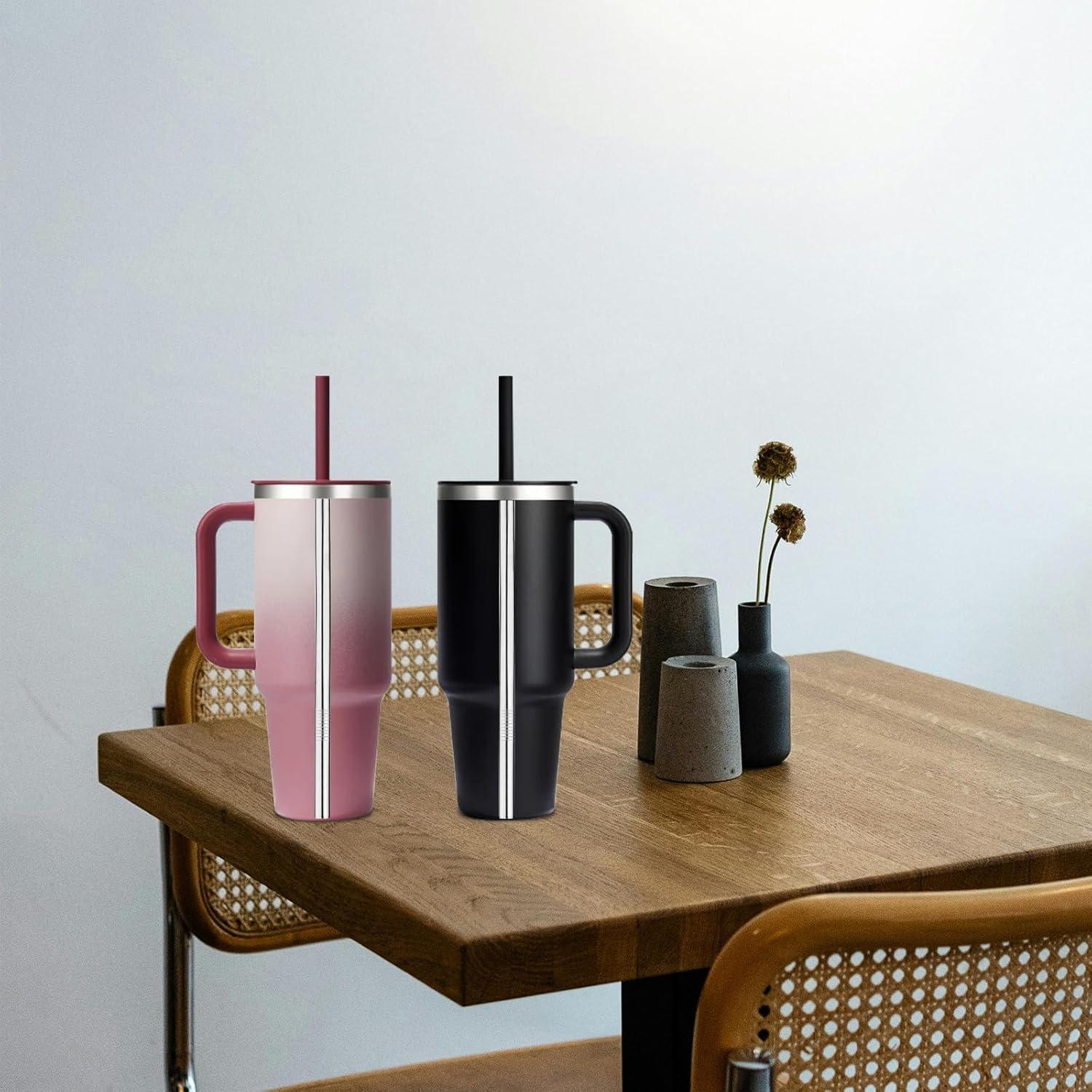 4 Popotes de Acero Inoxidable BOXOB para Hydroflask 1L