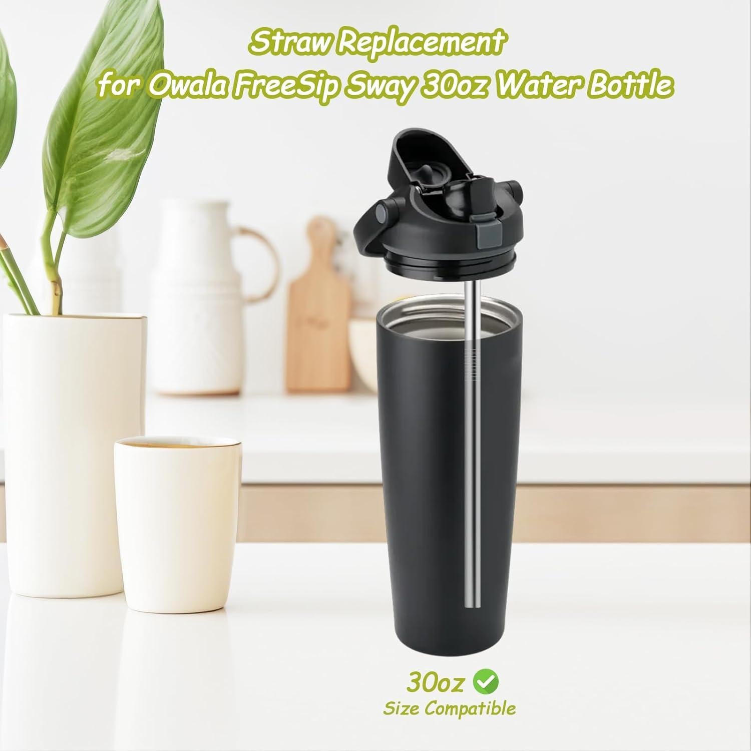 6 Popotes de Metal Reutilizables XZESH para Owala 30oz