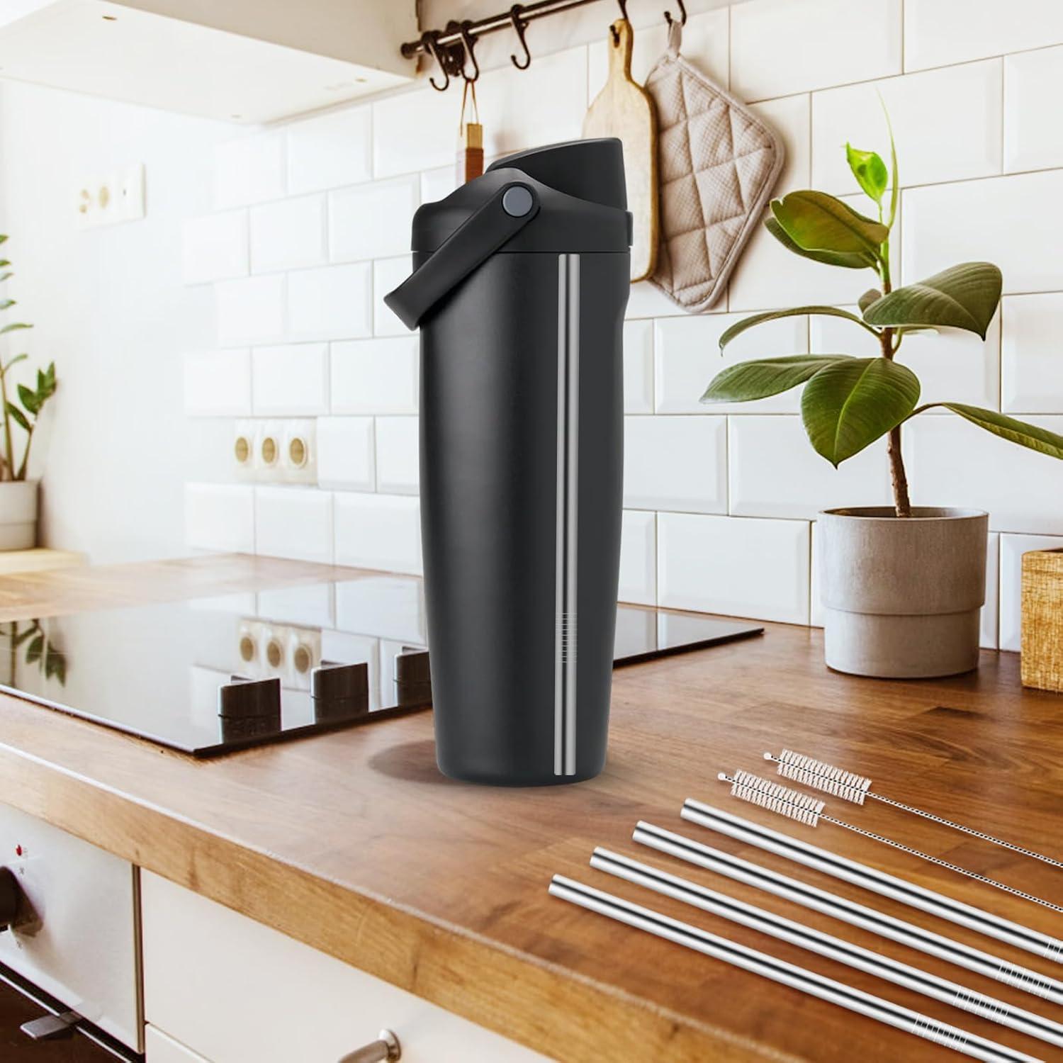 6 Popotes de Metal Reutilizables XZESH para Owala 30oz