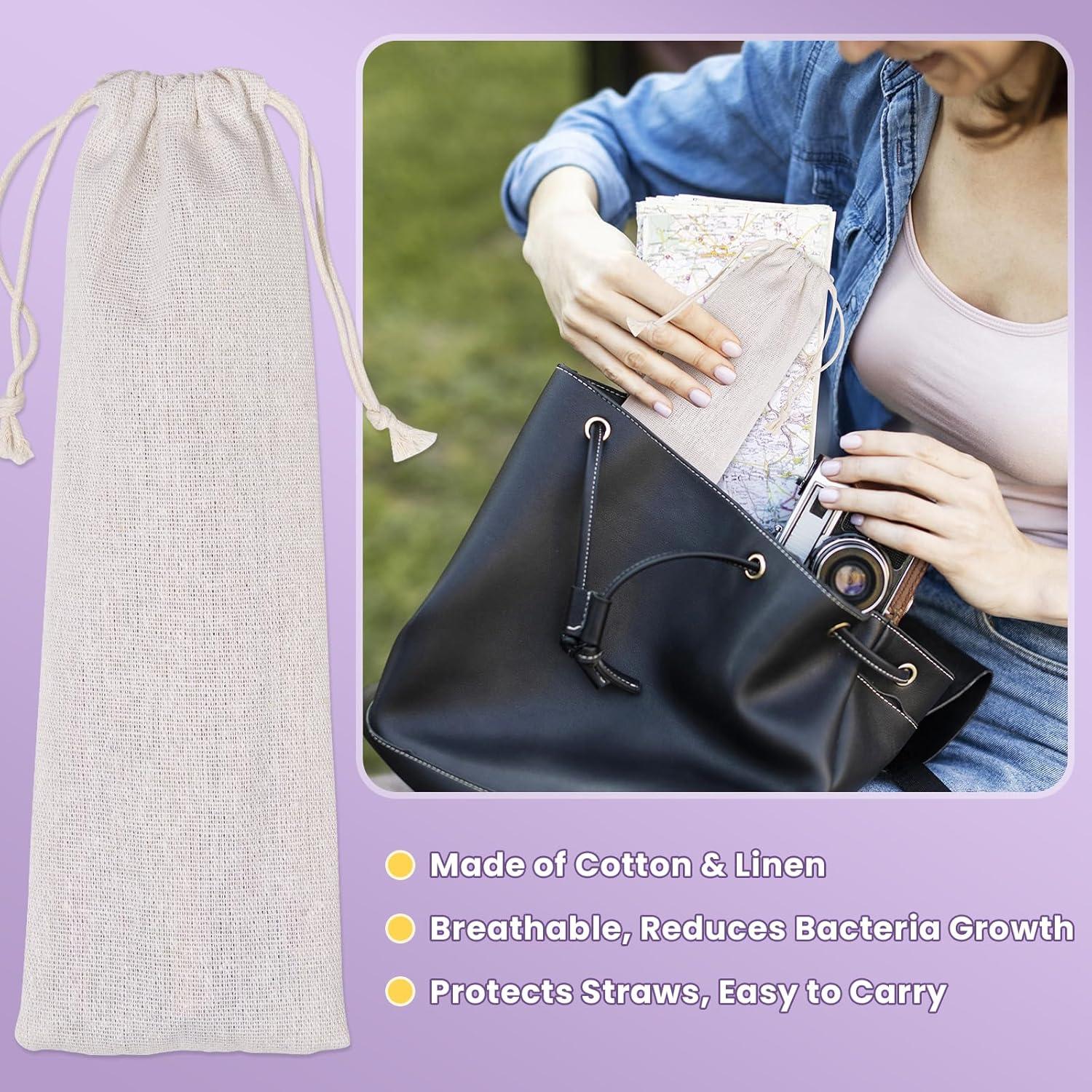 NiHome 8 Popotes de Acero Inoxidable Iridescentes para Botellas