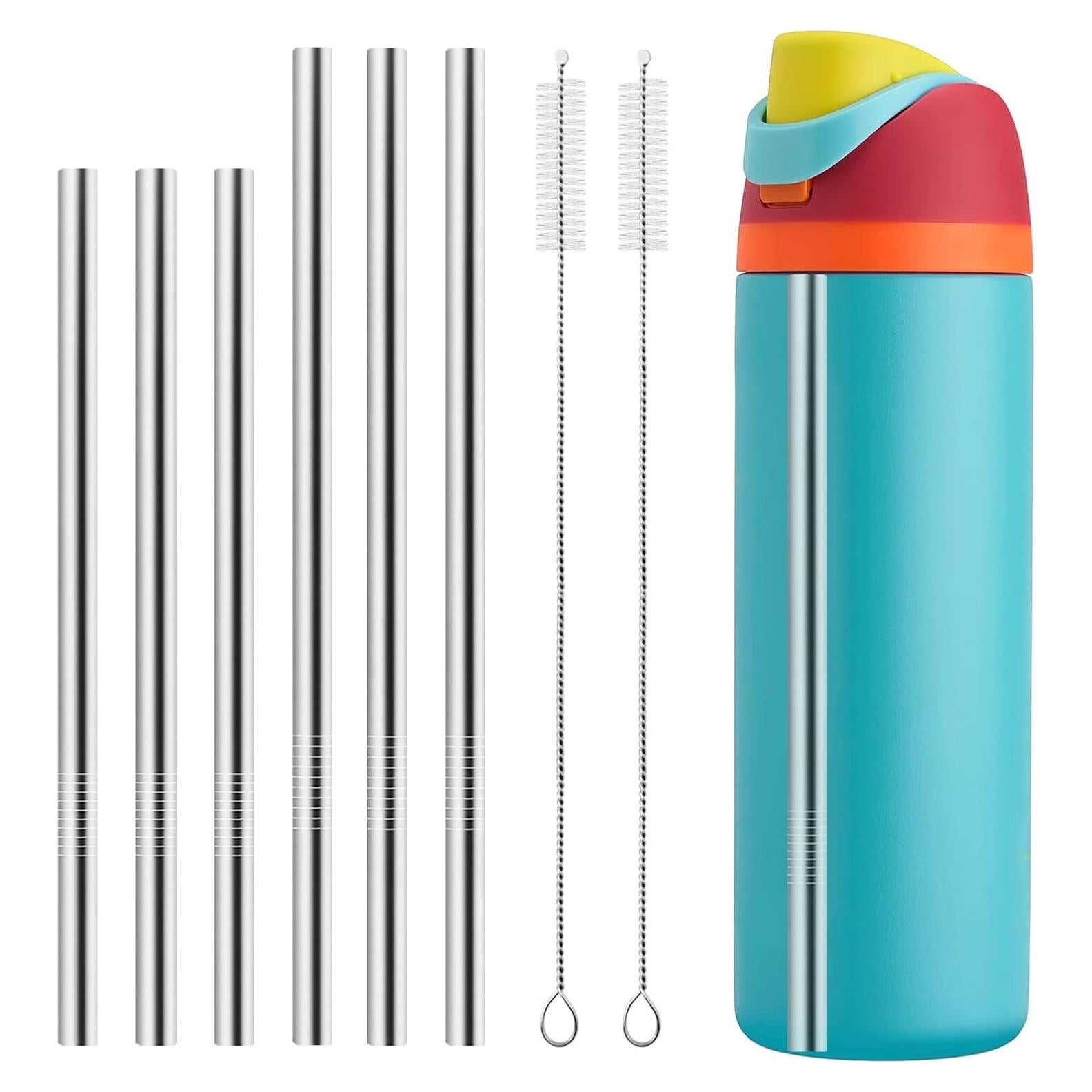 Conjunto de 6 Popotes de Acero Inoxidable XZESH para Owala