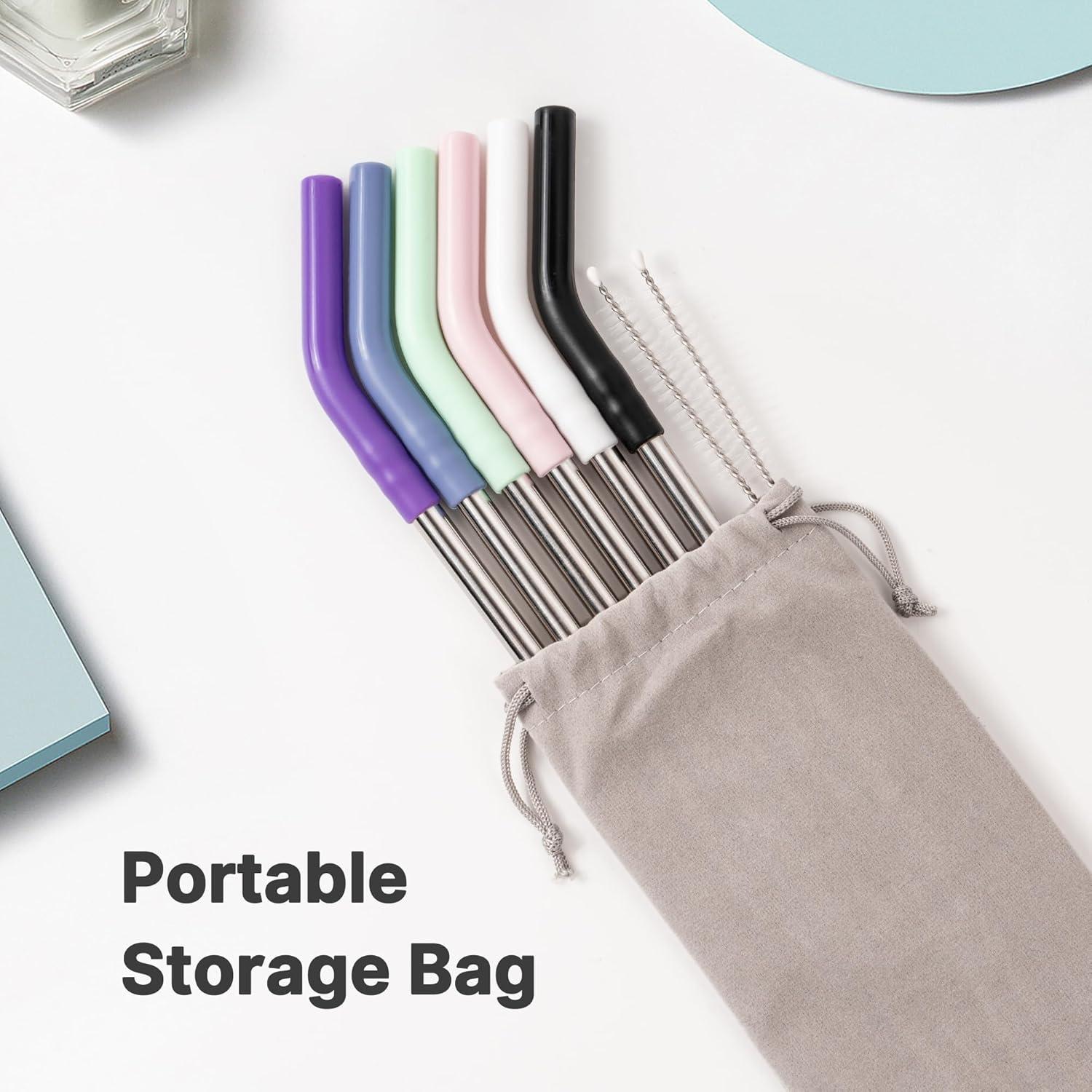 Popotes Metálicos Reutilizables Lpaacat para Taza 40 oz