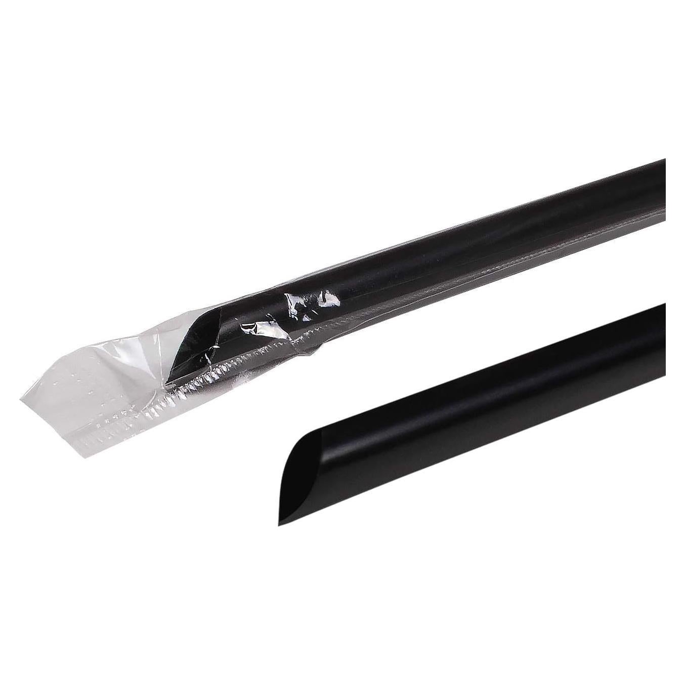 Popotes Jumbo Karat C9035 23 cm 5mm Negro - Caja 2000 Unidades