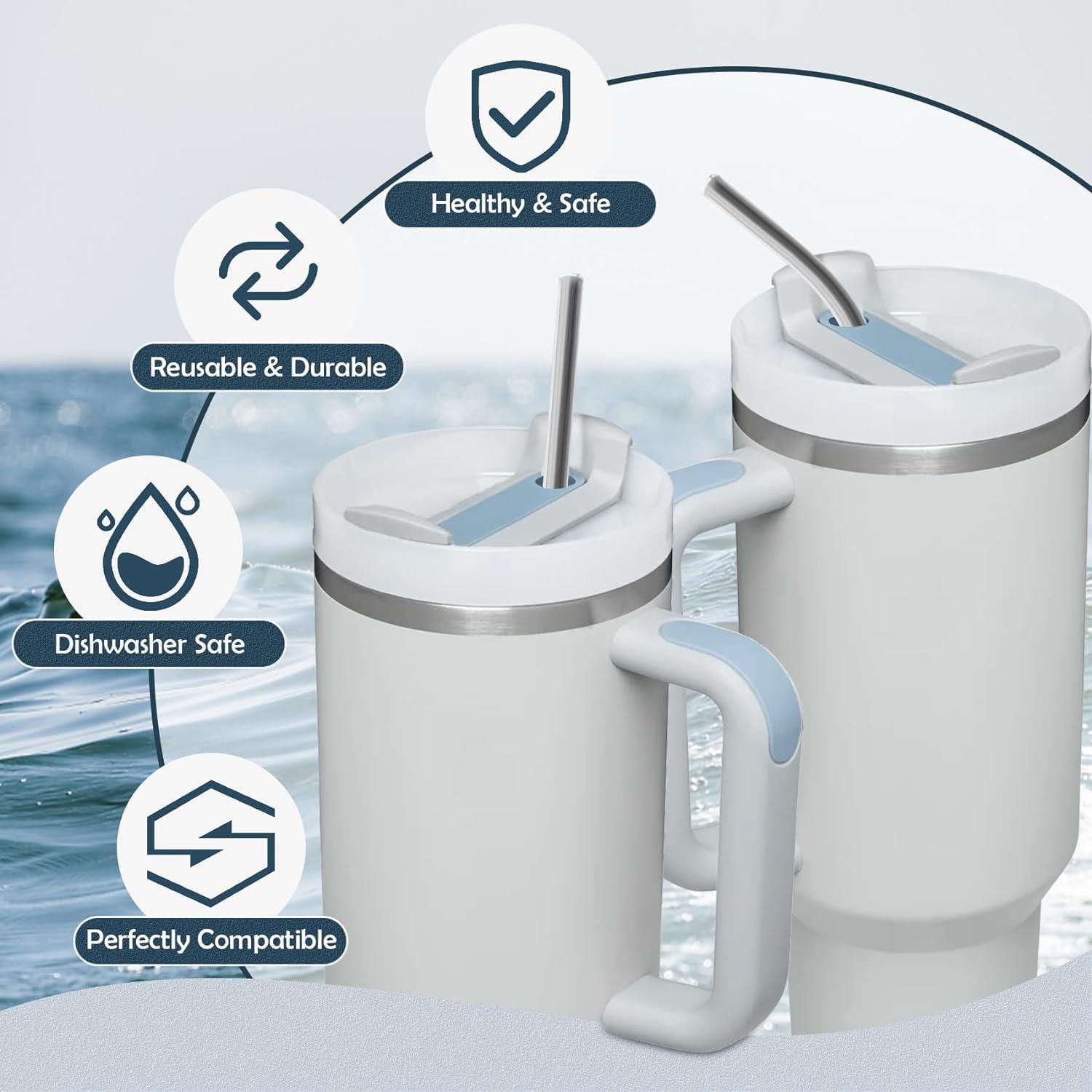 Popotes de Acero Inoxidable JAYOBGO para Stanley 40oz - 6PCS