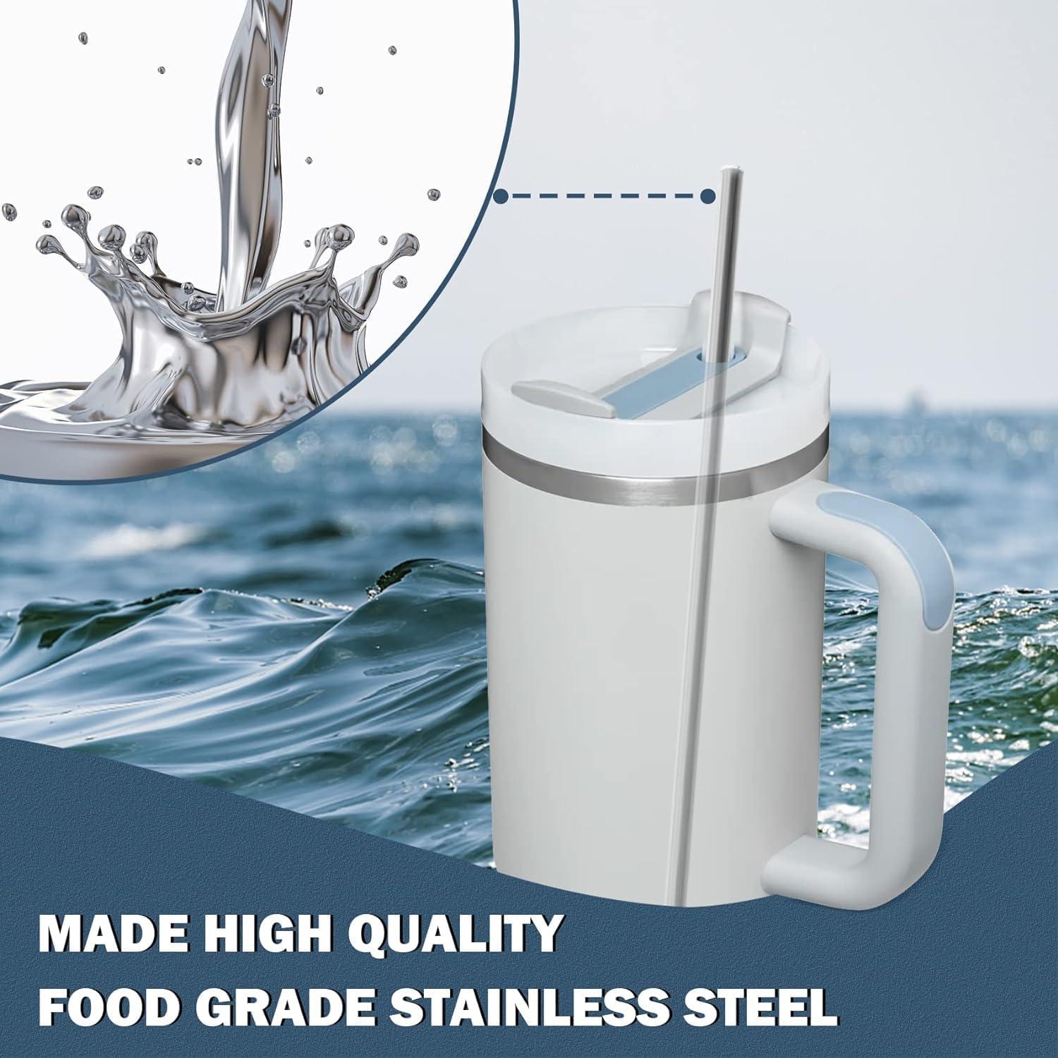 Popotes de Acero Inoxidable JAYOBGO para Stanley 40oz - 6PCS