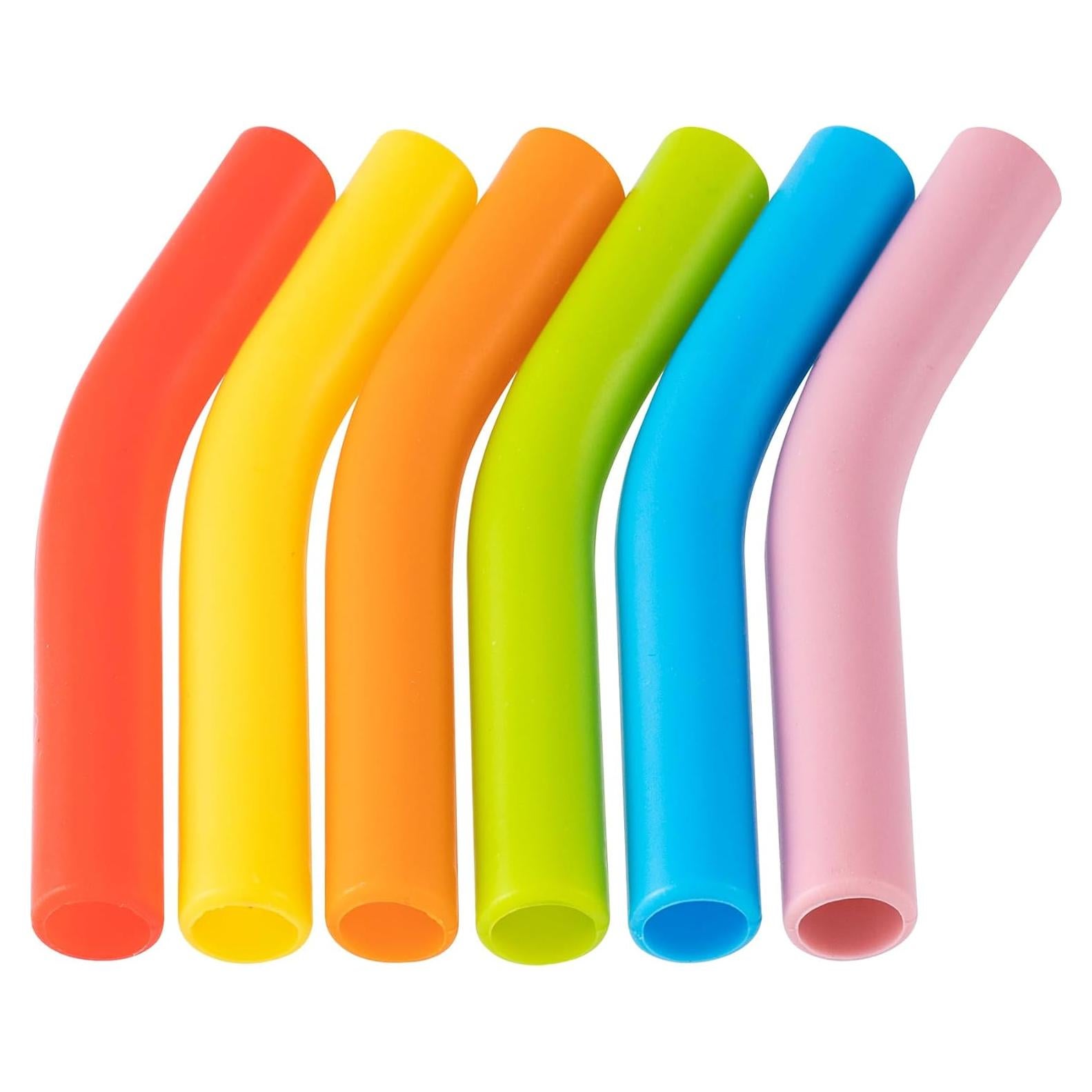 6 Puntas de Silicona para Popotes de Metal HINZIC 8mm Ecológicas