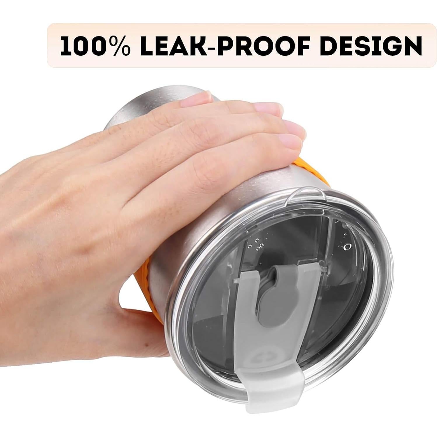 Tazas de Acero Inoxidable Yummy Sam 12oz con Pajitas - 5 Piezas