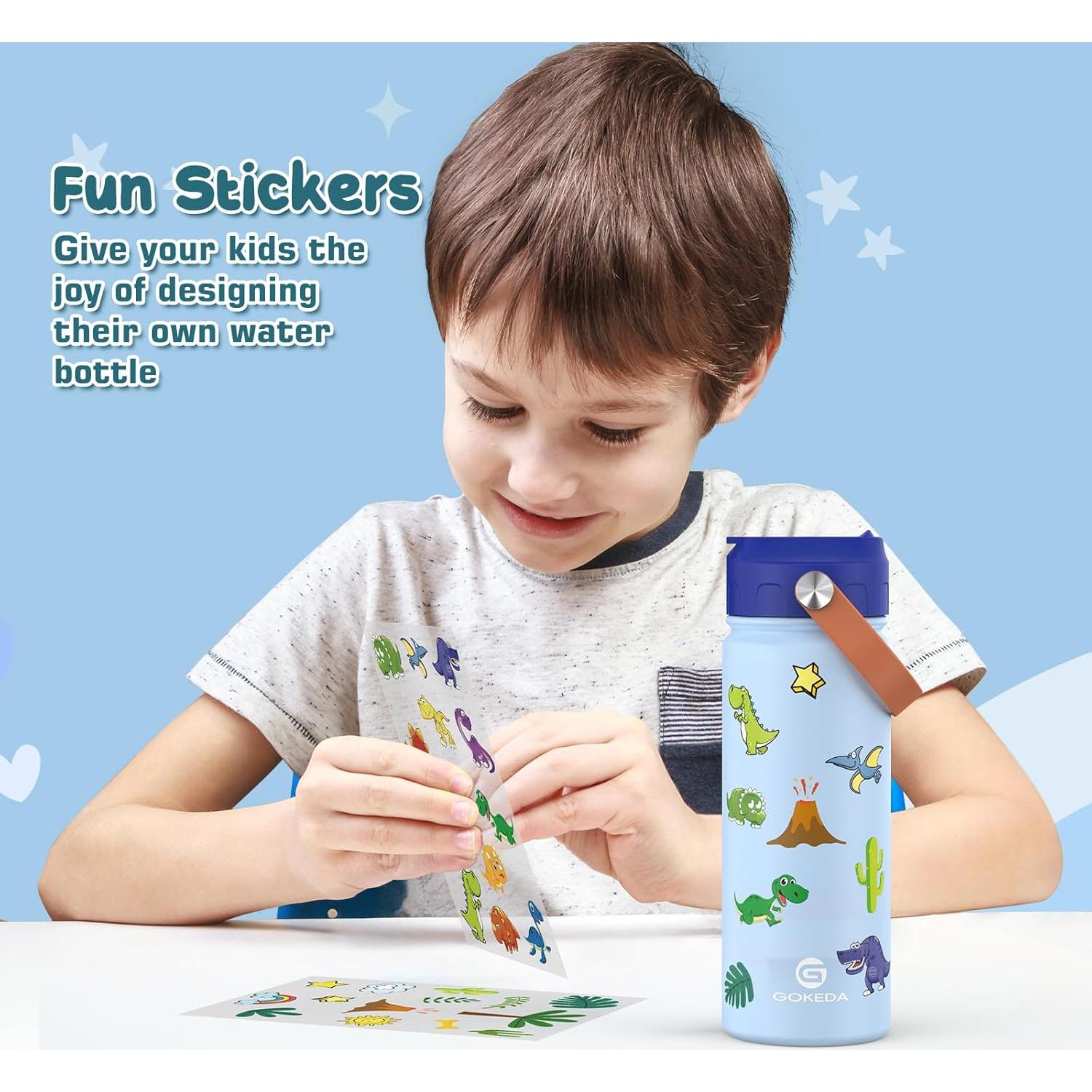 Botella de Agua Aislada GoKEDA 18oz para Niños - 2 Piezas