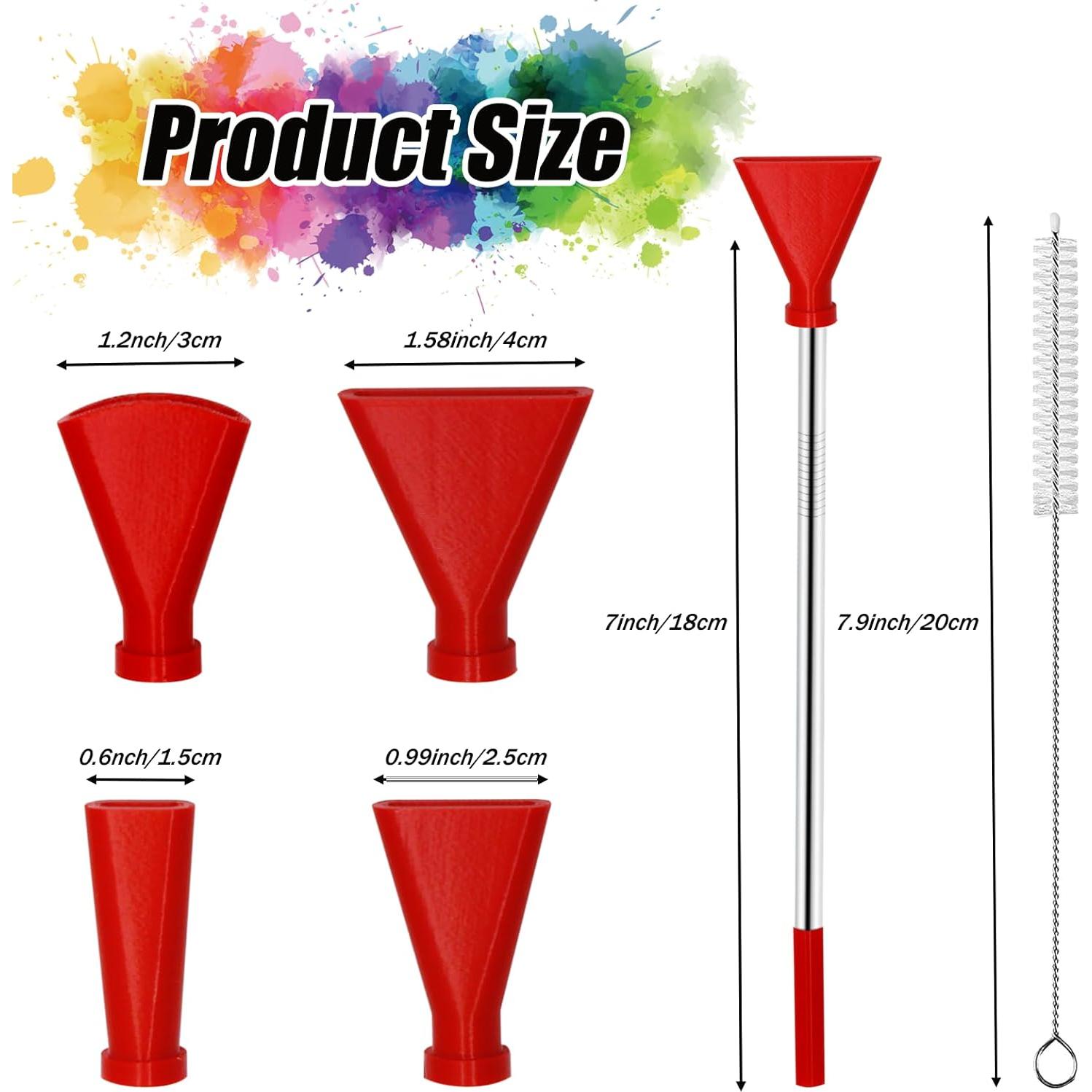 Juego de 4 Boquillas de Acero Inoxidable MYRIONT para Pintura