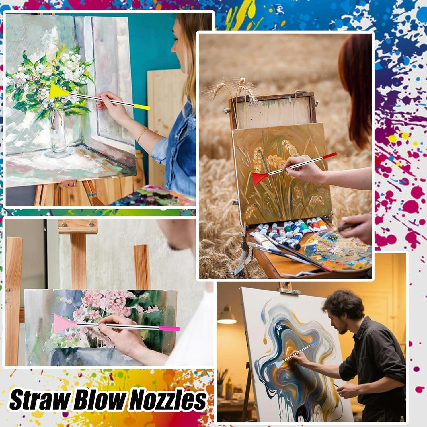 Juego de 4 Boquillas de Acero Inoxidable MYRIONT para Pintura