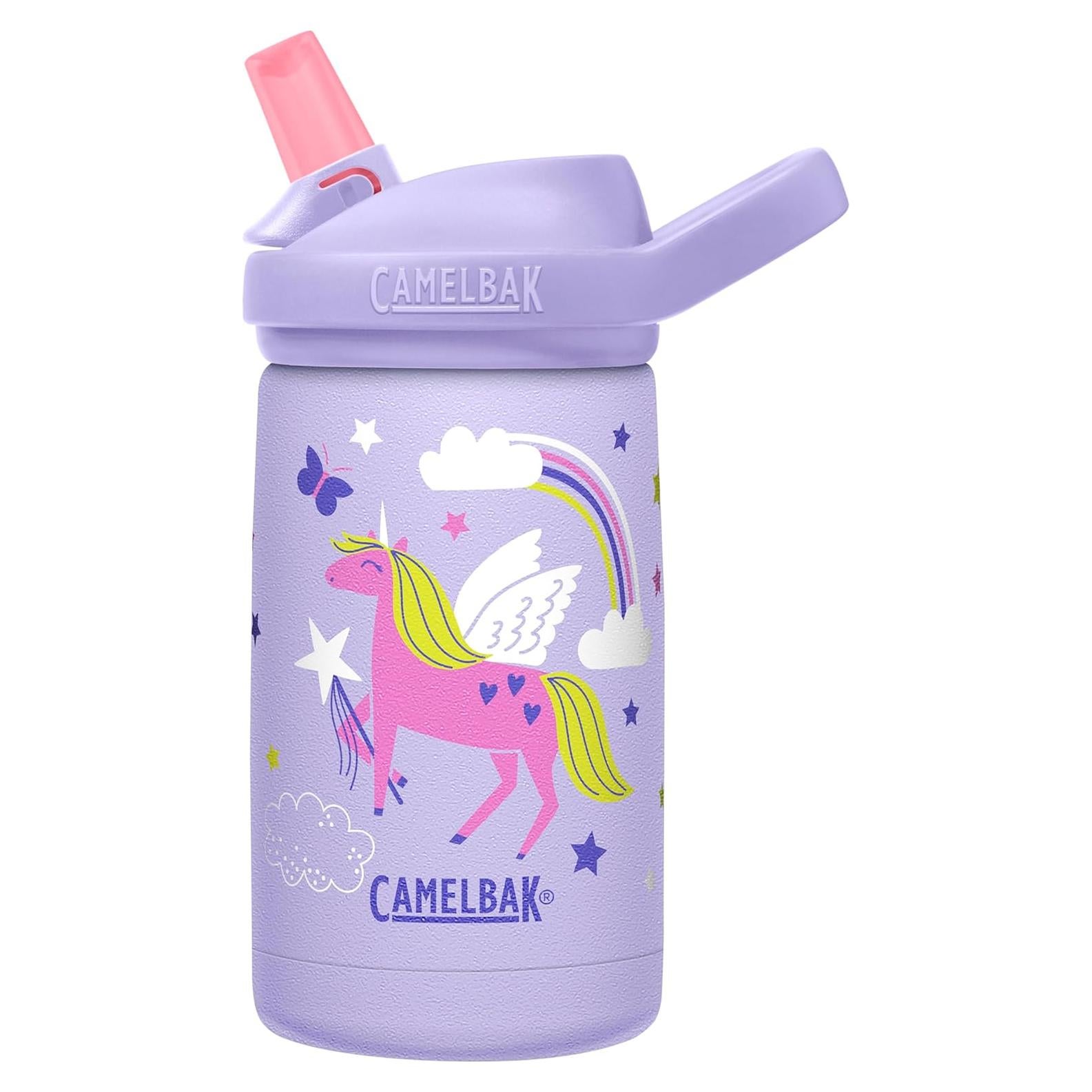 Botella de Agua Aislada CamelBak Eddy+ Kids 12oz Unicornio