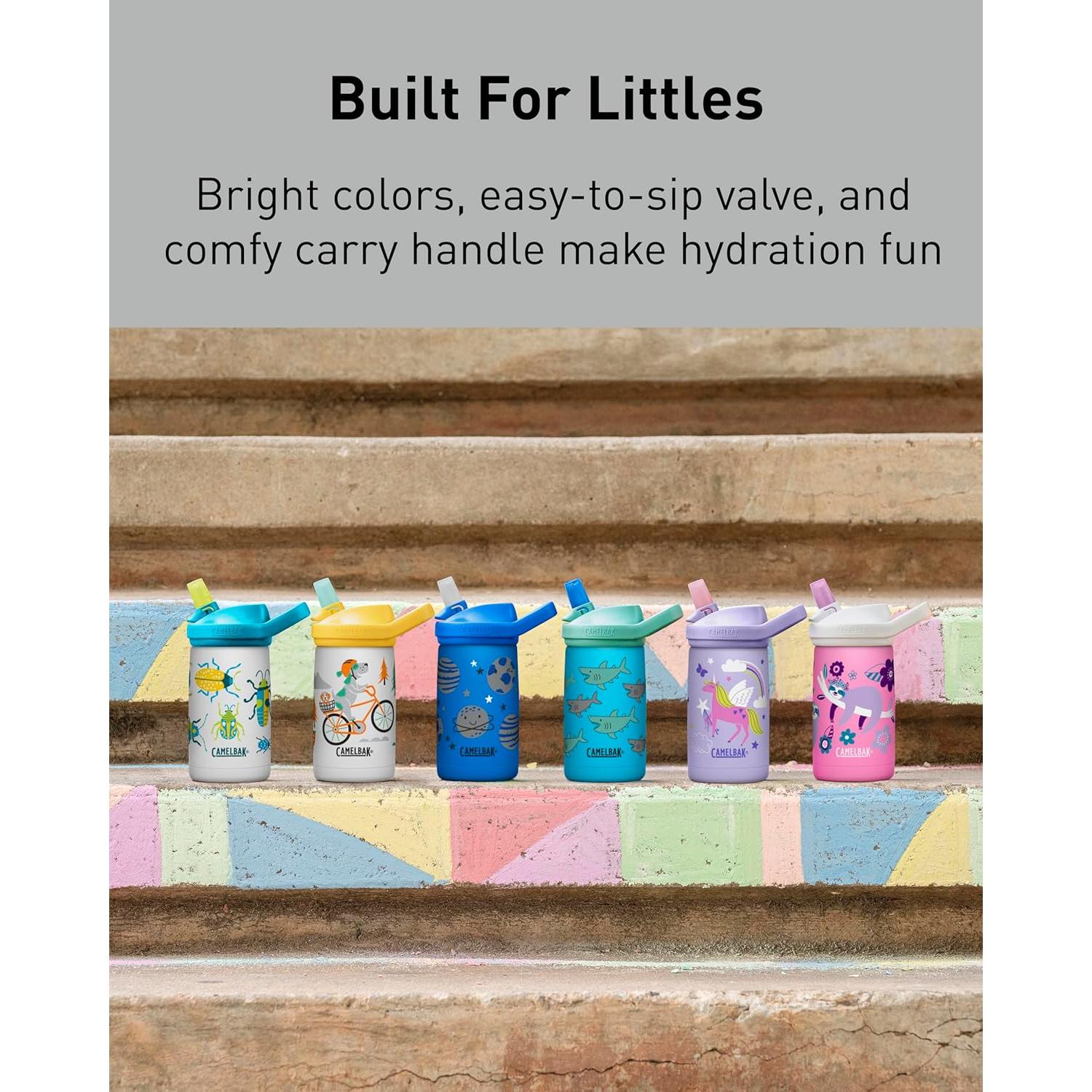 Botella de Agua Aislada CamelBak Eddy+ Kids 12oz Unicornio