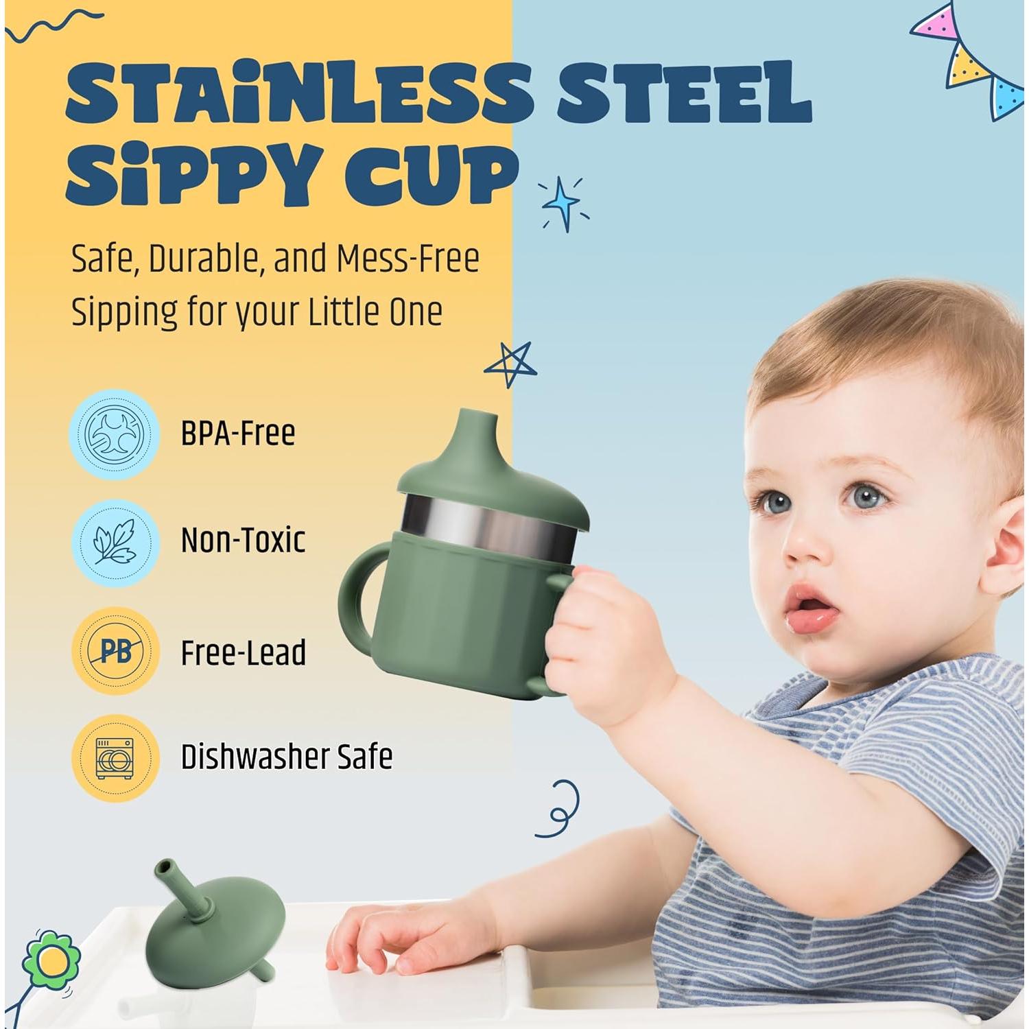 Vaso Antivuelco Jumble Dream 198ml Silicona Acero Inoxidable