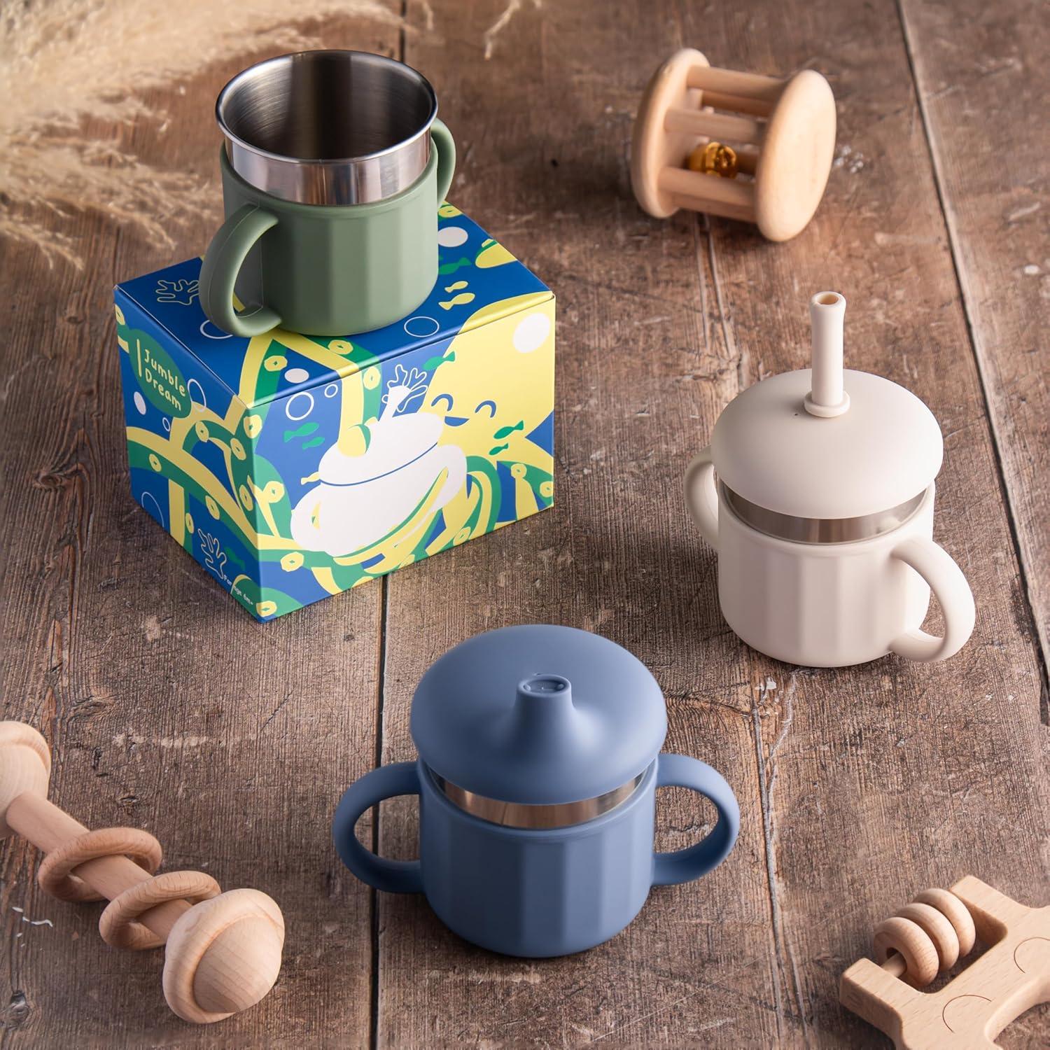 Vaso Antivuelco Jumble Dream 198ml Silicona Acero Inoxidable