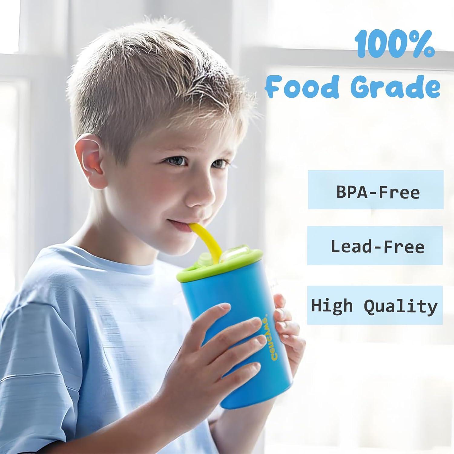 Pack de 2 Tazas de Acero Inoxidable Gencywe 12 oz para Niños