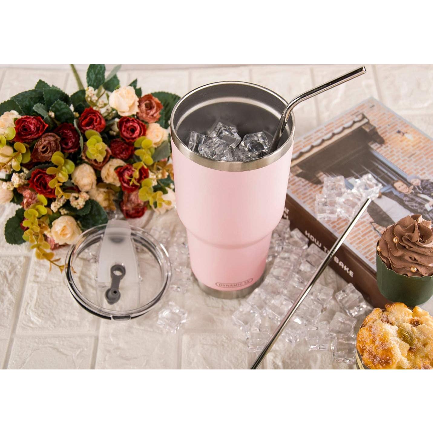 Taza de Acero Inoxidable D·S 30oz Rosa Sakura Doble Pared