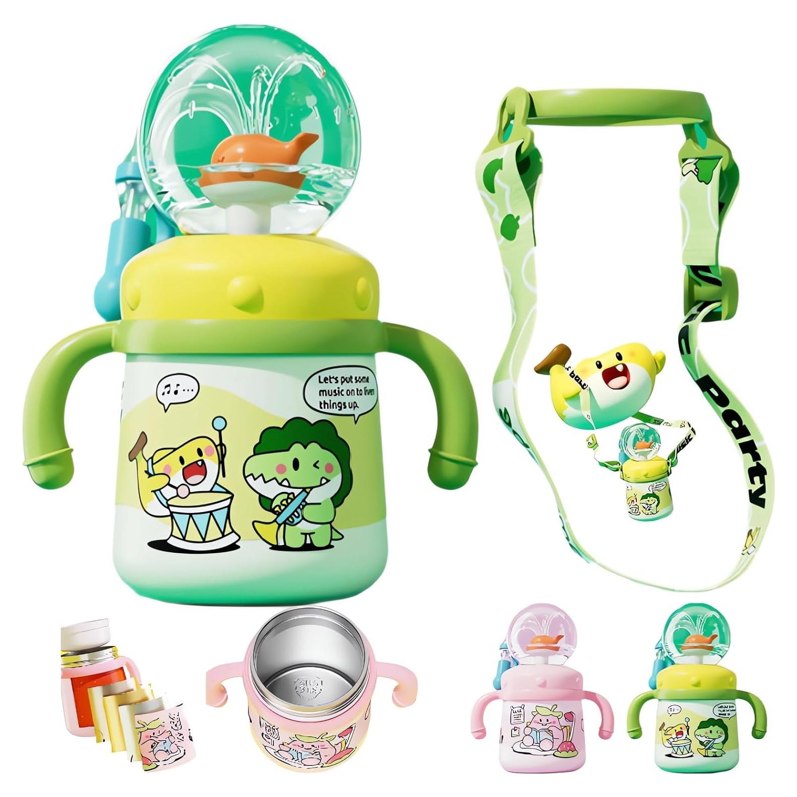 Taza de Acero Inoxidable LIONICE 710ml con Chorro de Ballena