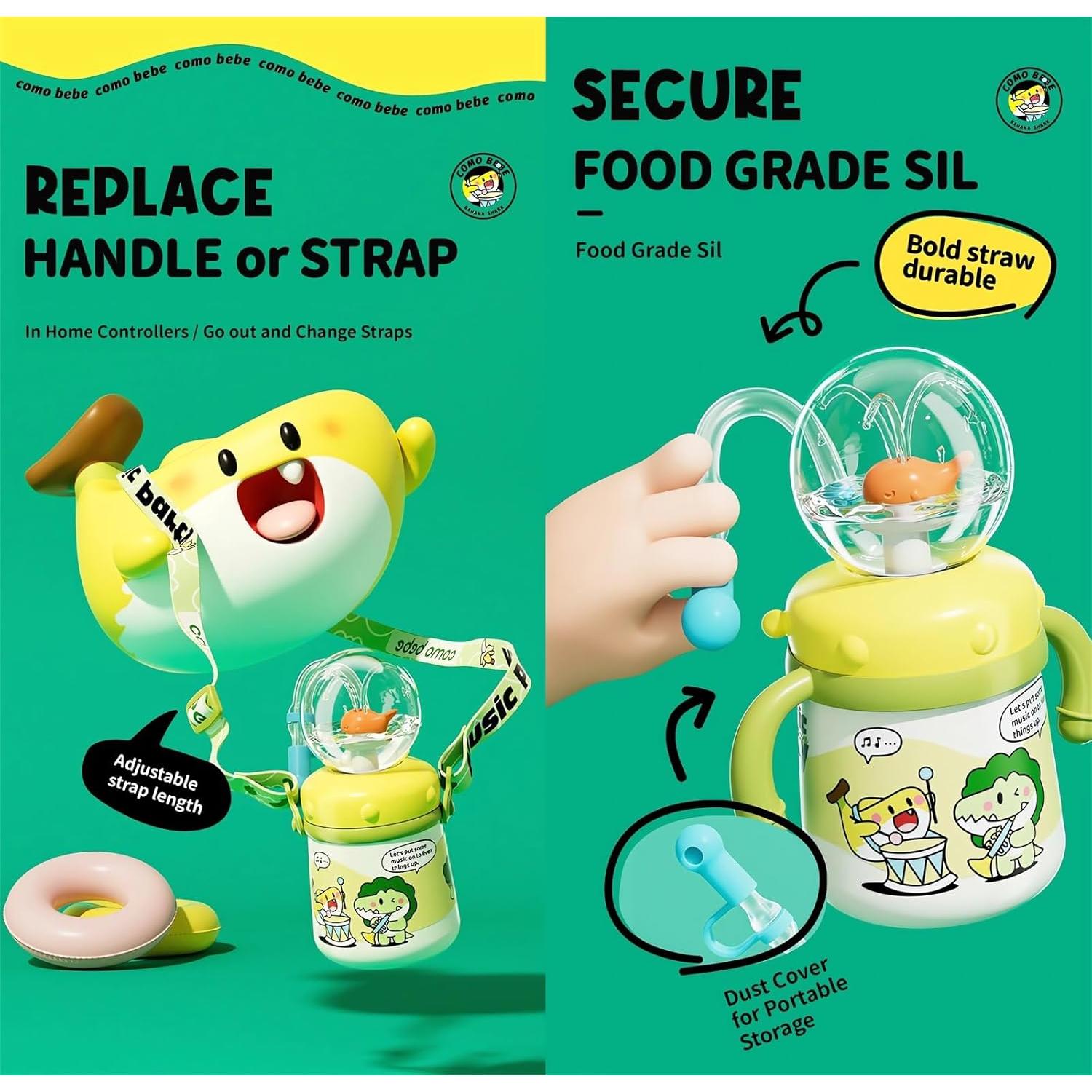 Taza de Acero Inoxidable LIONICE 710ml con Chorro de Ballena