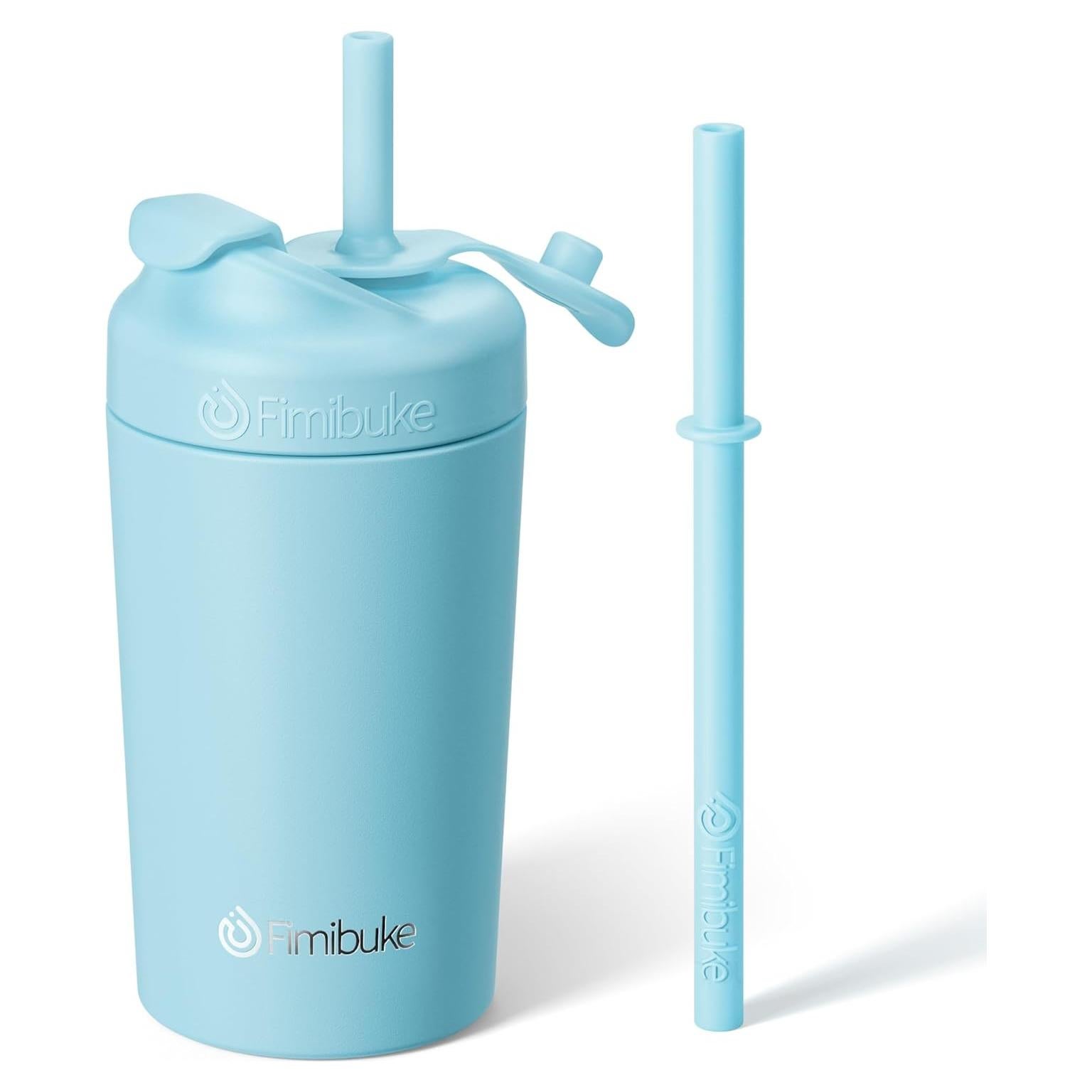 Taza Aislada para Niños Fimibuke 295 ml con Popote a Prueba de Derrames