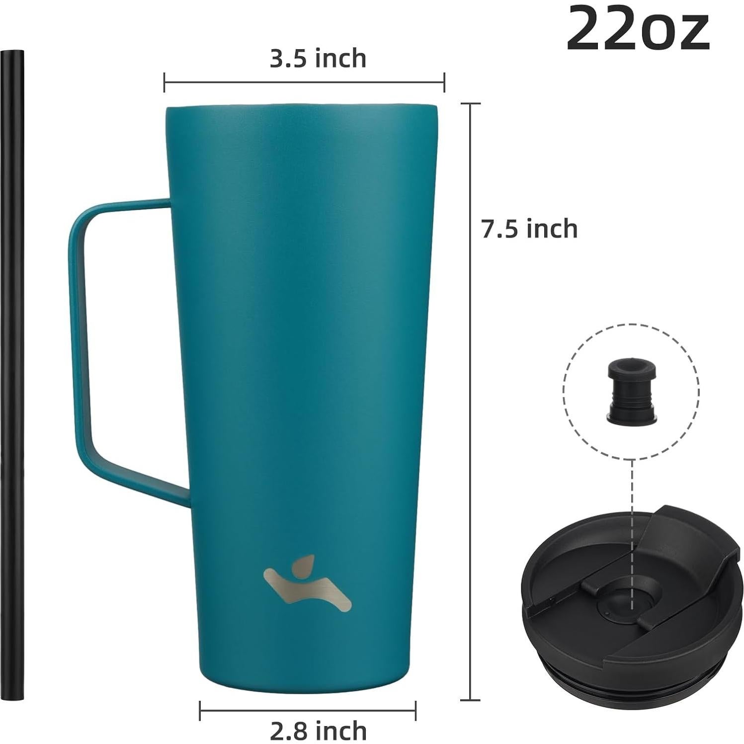 Vaso Aislado Konokyo 22 Oz Acero Inoxidable Azul