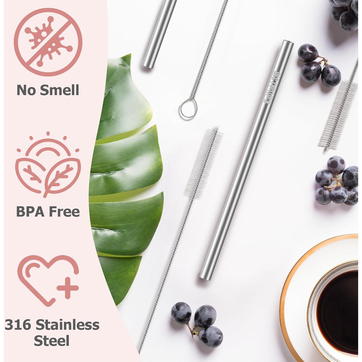 Popotes de Acero Inoxidable Kaitiaki 30oz 8.19" Ecológicos