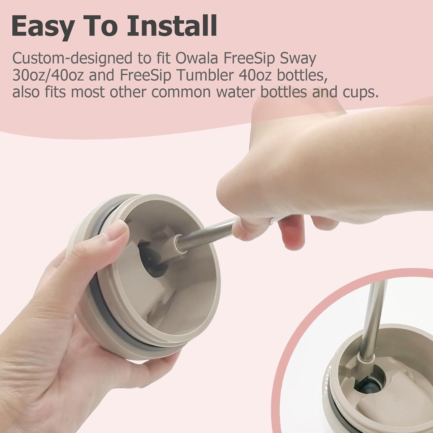 Popotes de Acero Inoxidable Kaitiaki 30oz 8.19" Ecológicos