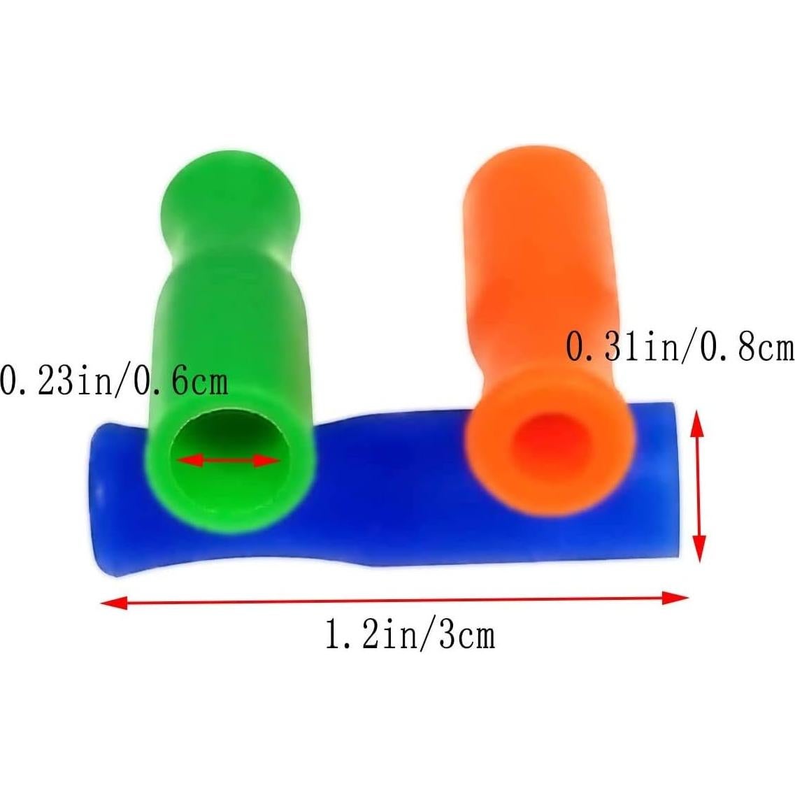 100 Puntas de Silicona Reutilizables Mata Leon para Pajitas de Metal