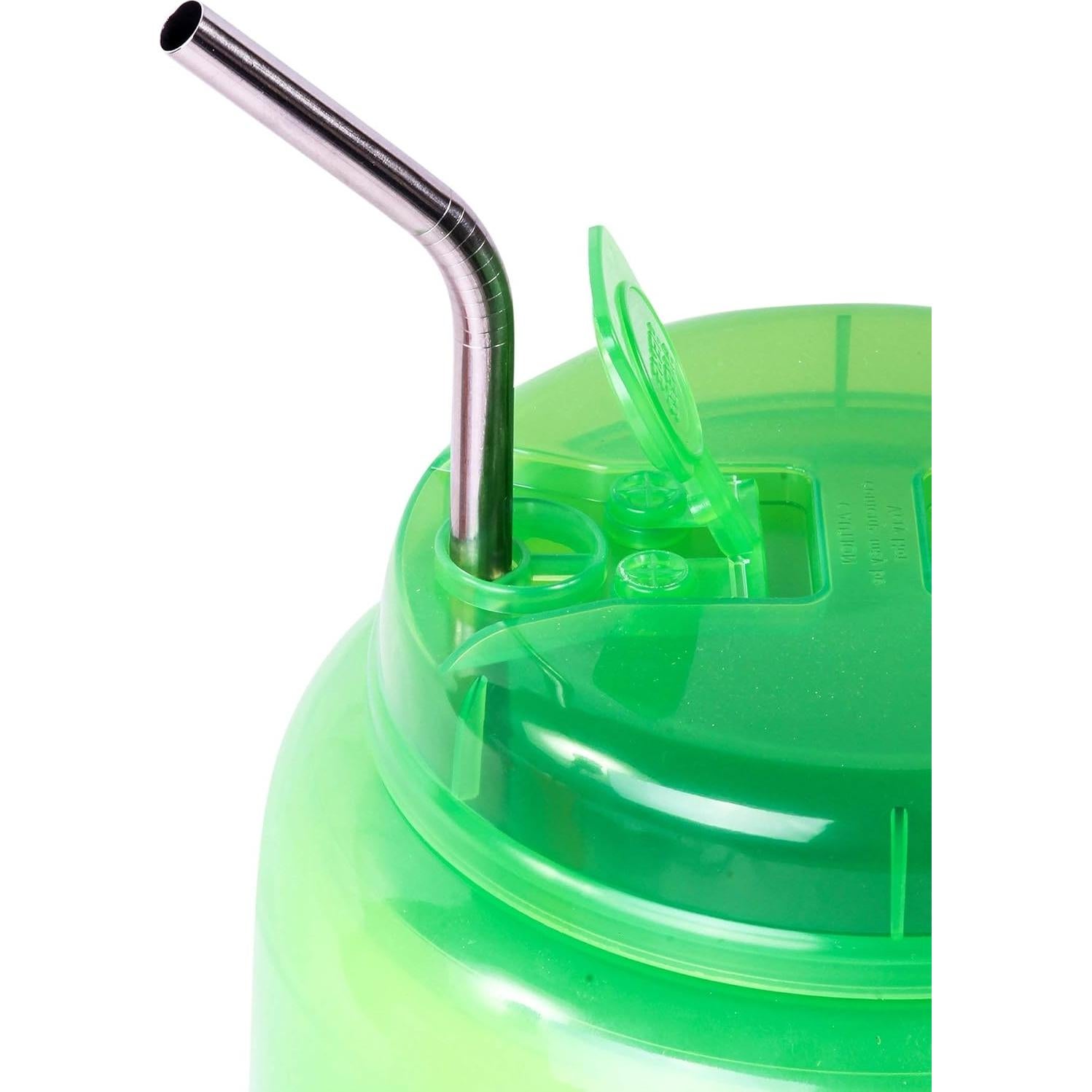 Popotes Jumbo de Acero Inoxidable CocoStraw 14" 2 Pzas