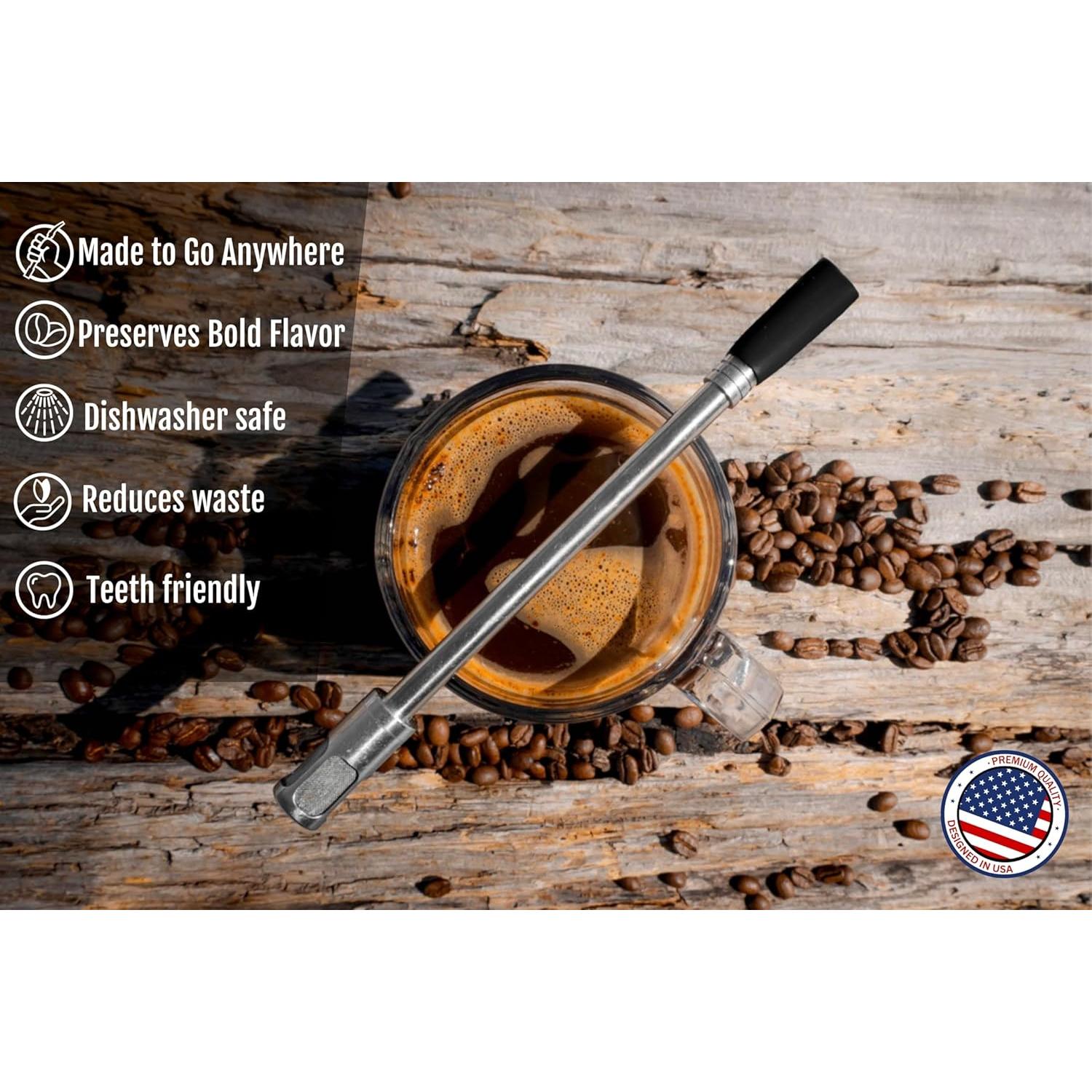 Cafetera Portátil JoGo - Filtro de Acero Inoxidable para Café y Té