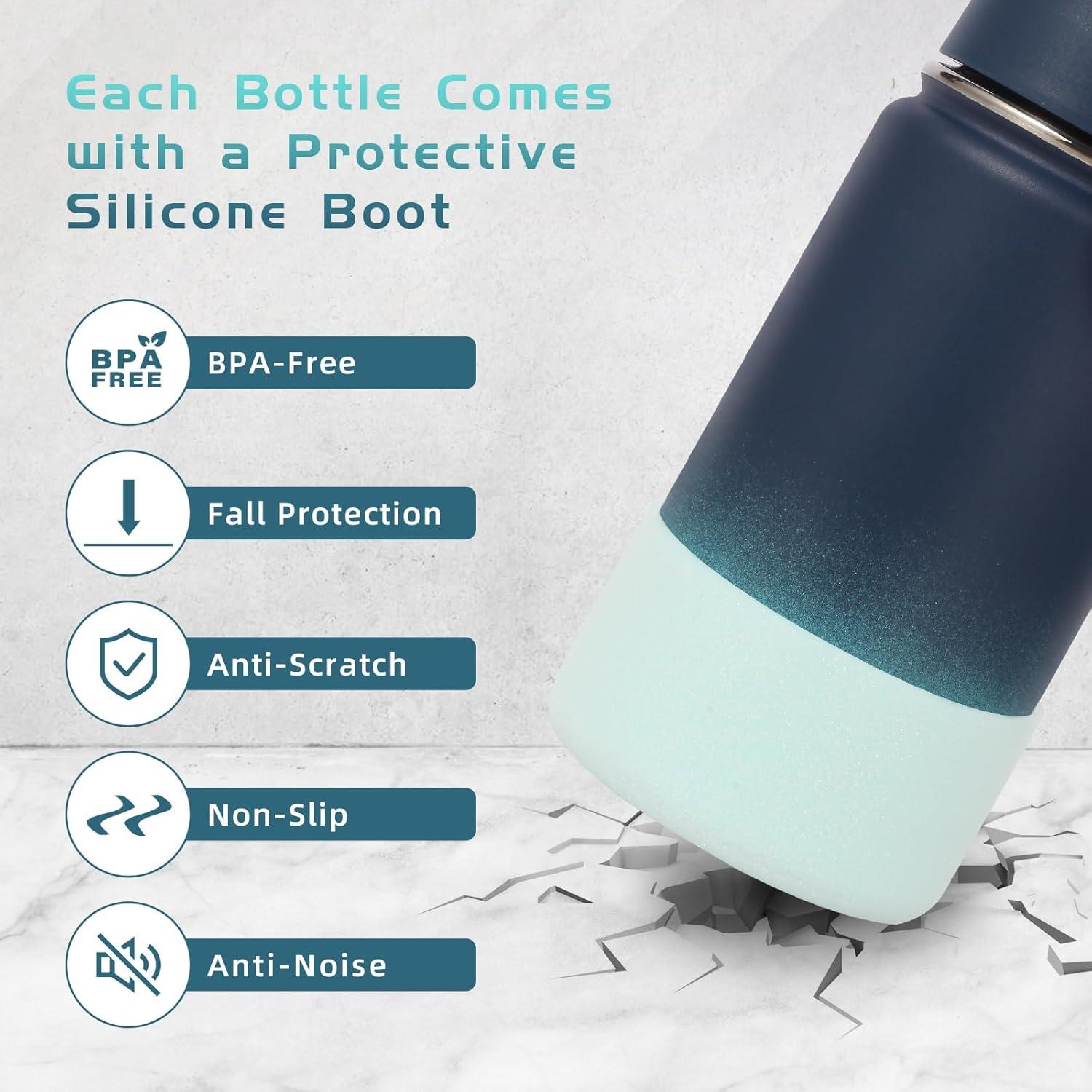 Botella de Agua Aislada Volhoply 414ml Acero Inoxidable Niños