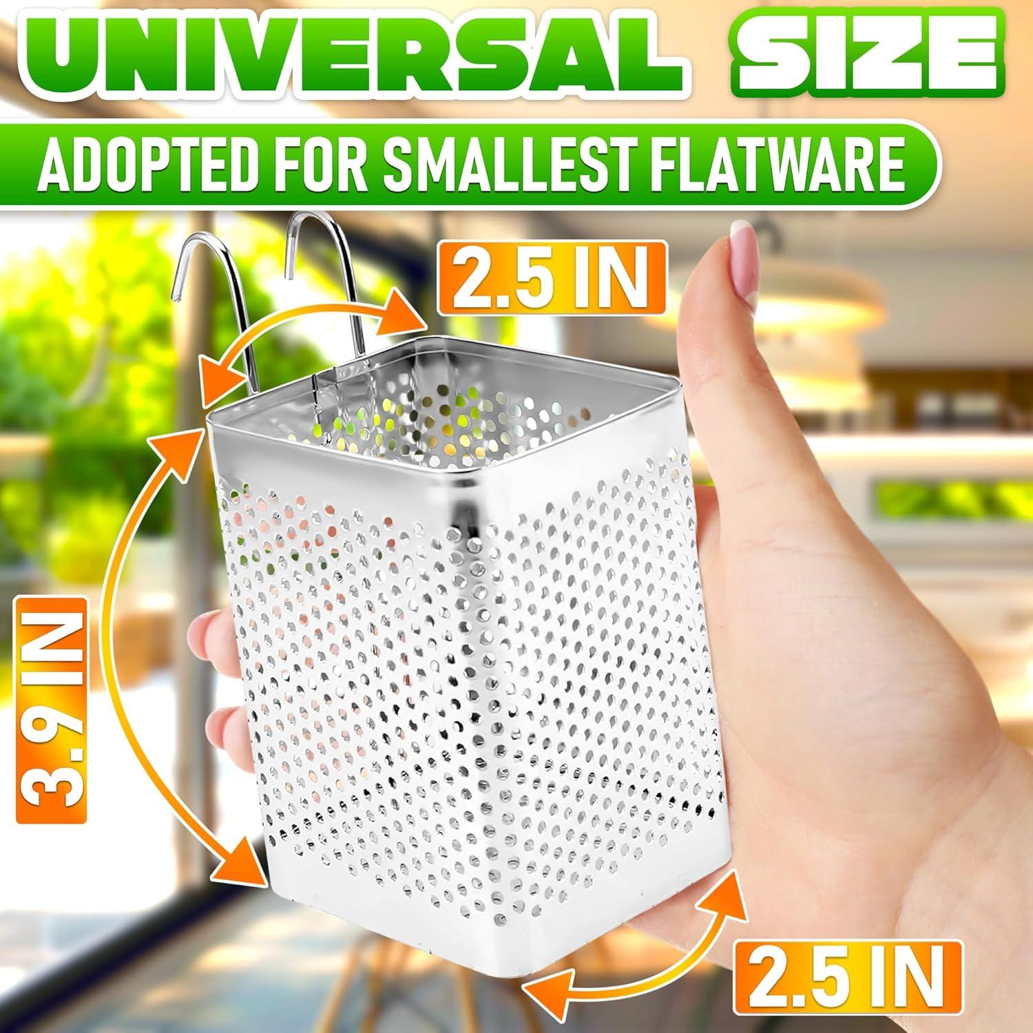 Cesta para Palillos de Lavavajillas VIKROM Acero Inoxidable 9.97 cm