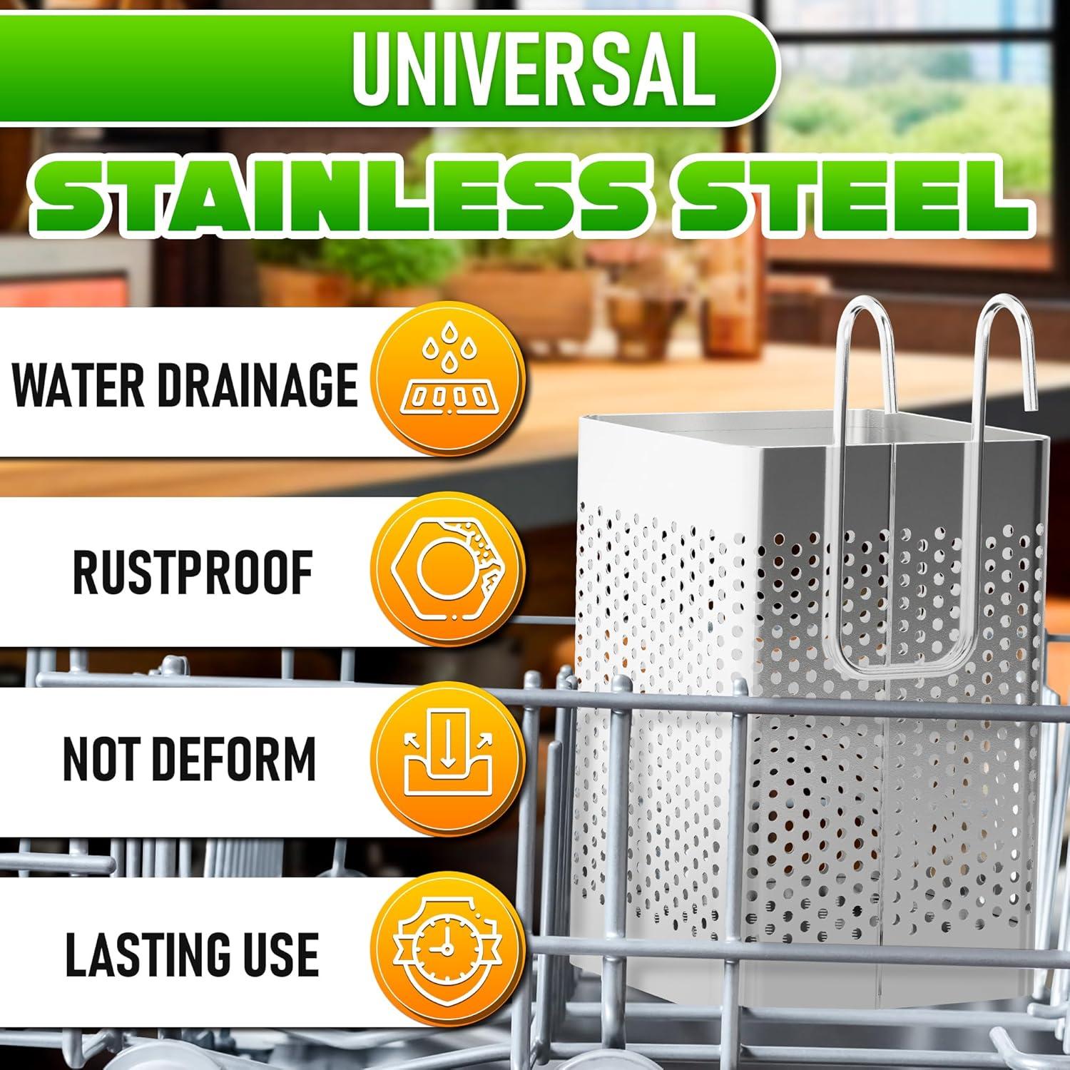 Cesta para Palillos de Lavavajillas VIKROM Acero Inoxidable 9.97 cm