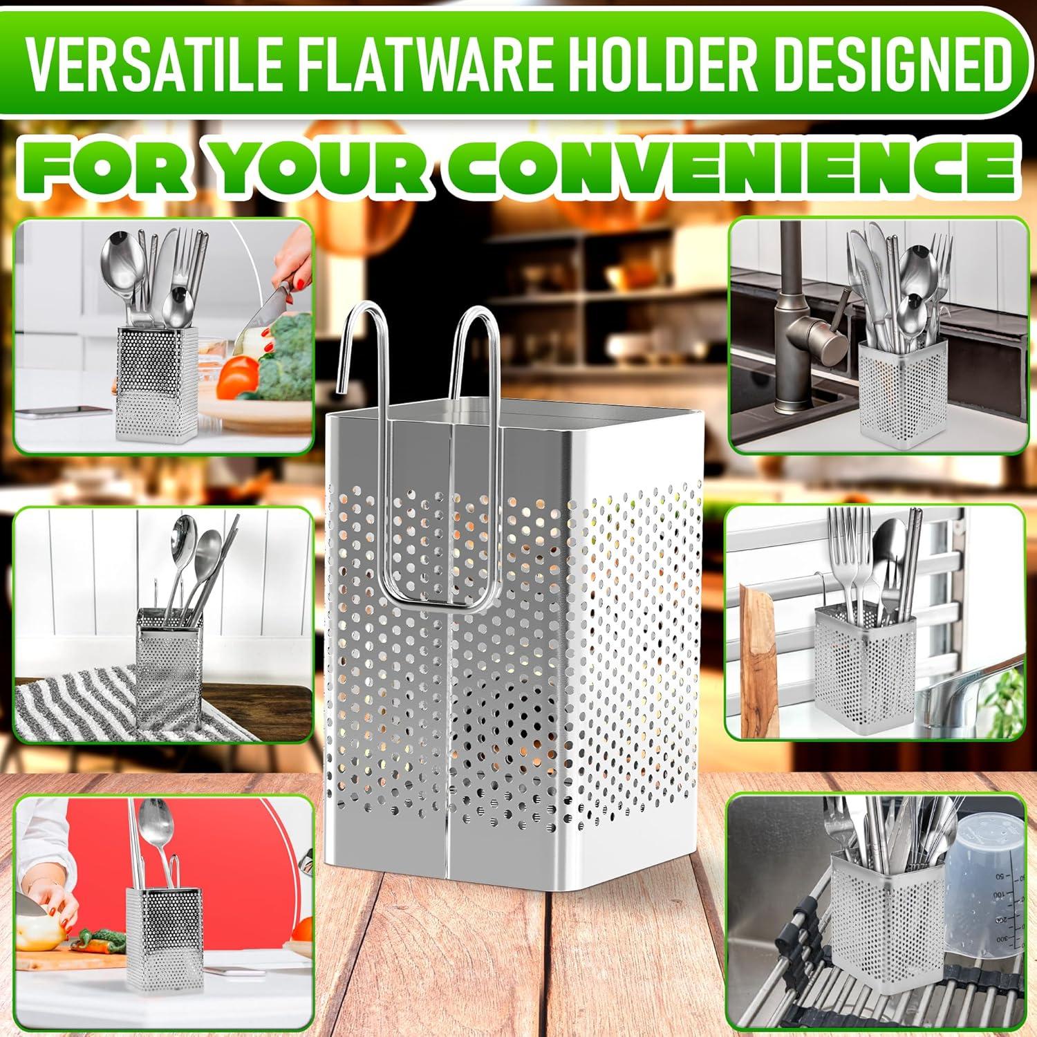 Cesta para Palillos de Lavavajillas VIKROM Acero Inoxidable 9.97 cm