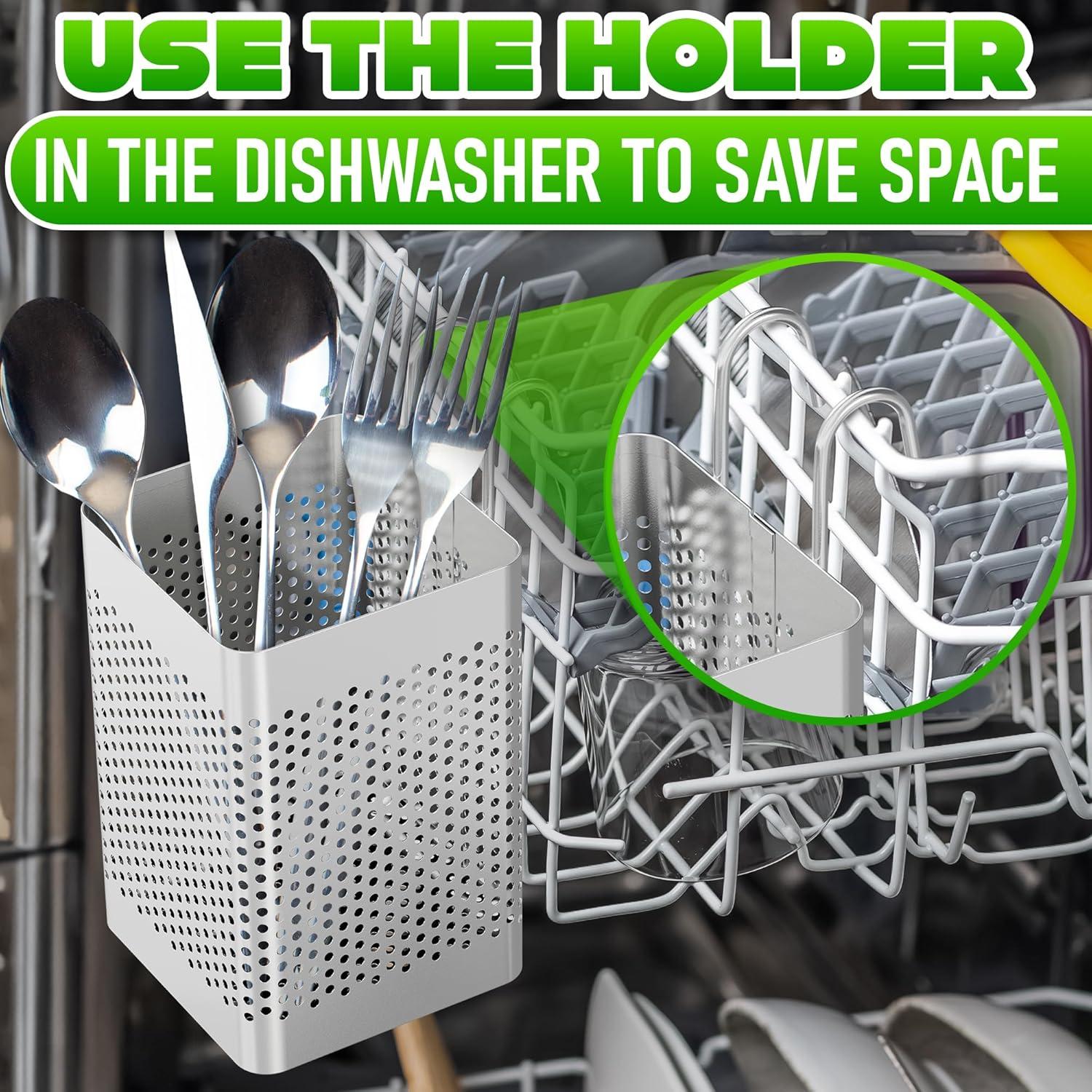 Cesta para Palillos de Lavavajillas VIKROM Acero Inoxidable 9.97 cm