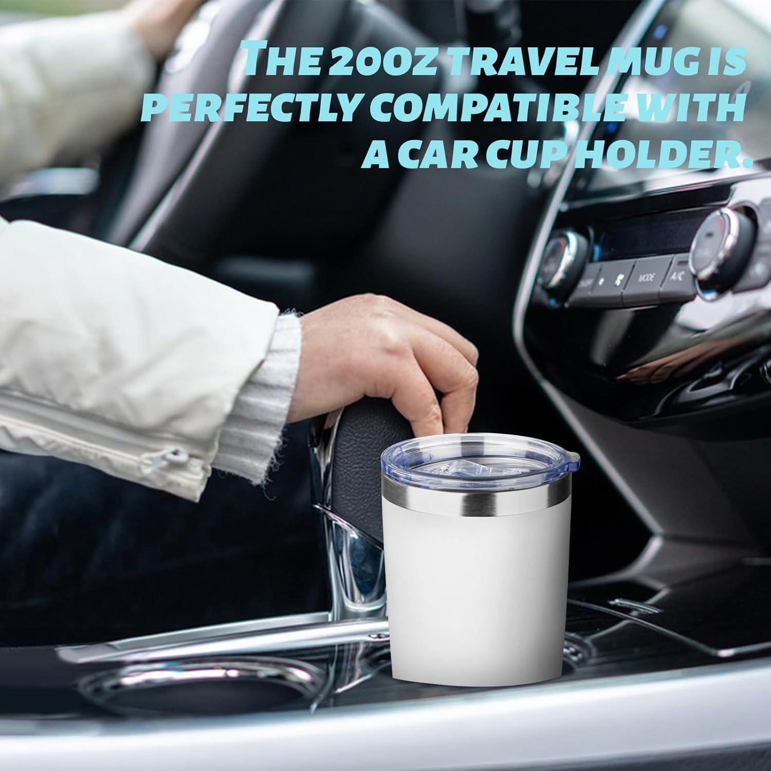 Taza de acero inoxidable 20oz ATIKZHE con popote y tapa