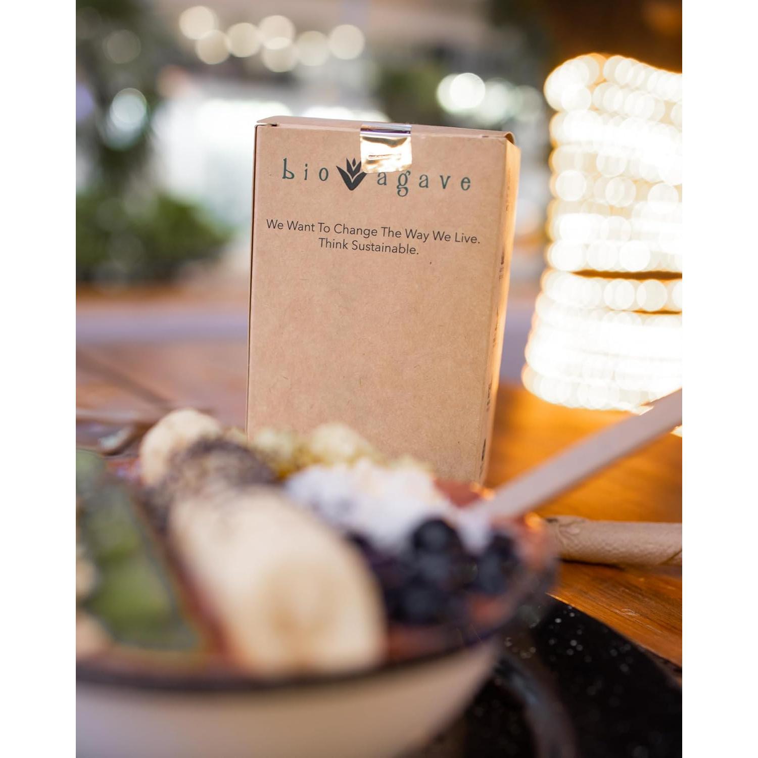 Pajitas Biodegradables BIO AGAVE 150 Pcs 15 cm Cortas