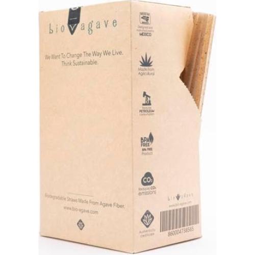 Pajitas Biodegradables BIO AGAVE 150 Pcs 15 cm Cortas