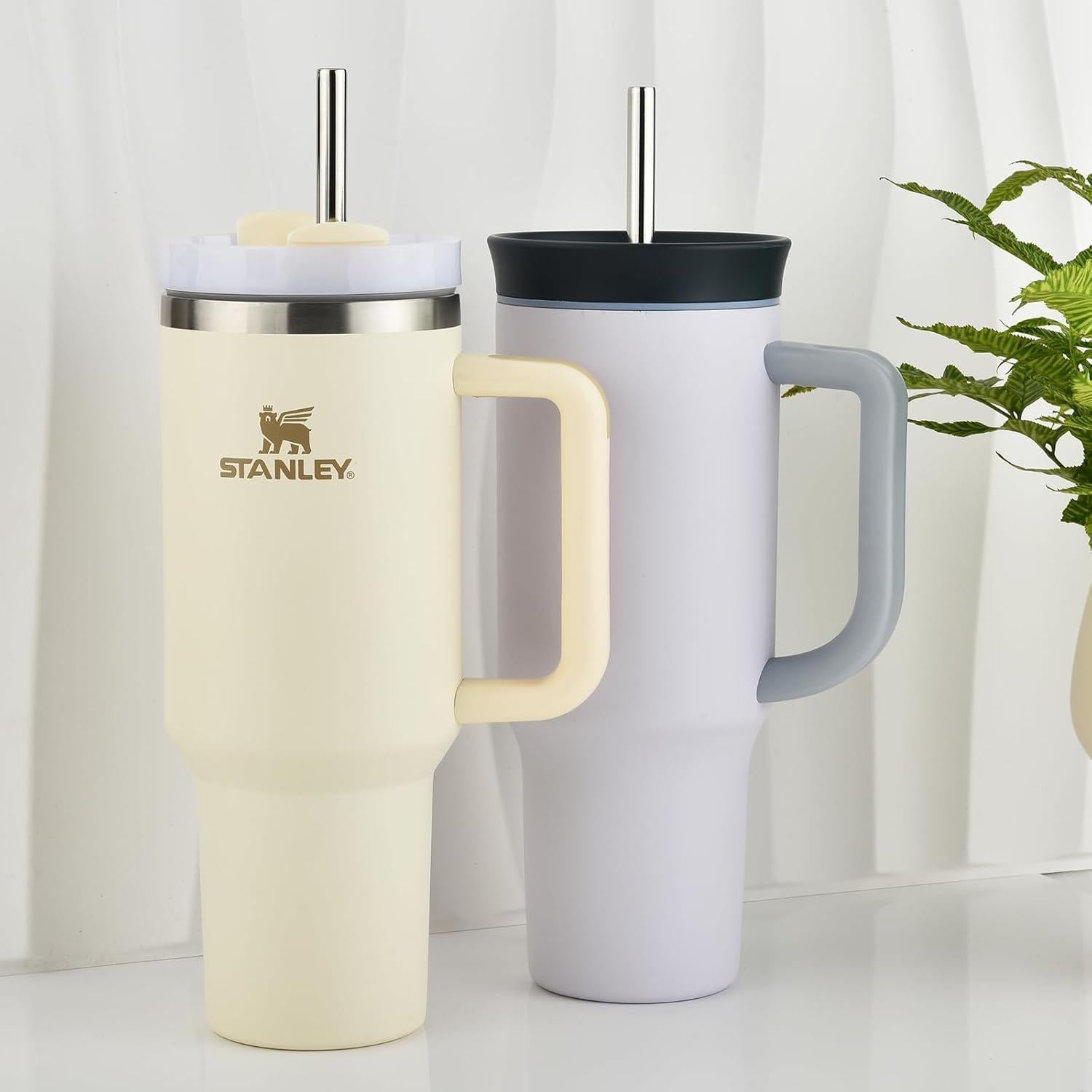 Popotes de Acero Inoxidable ALINK 12" Reutilizables x6 para Taza Stanley