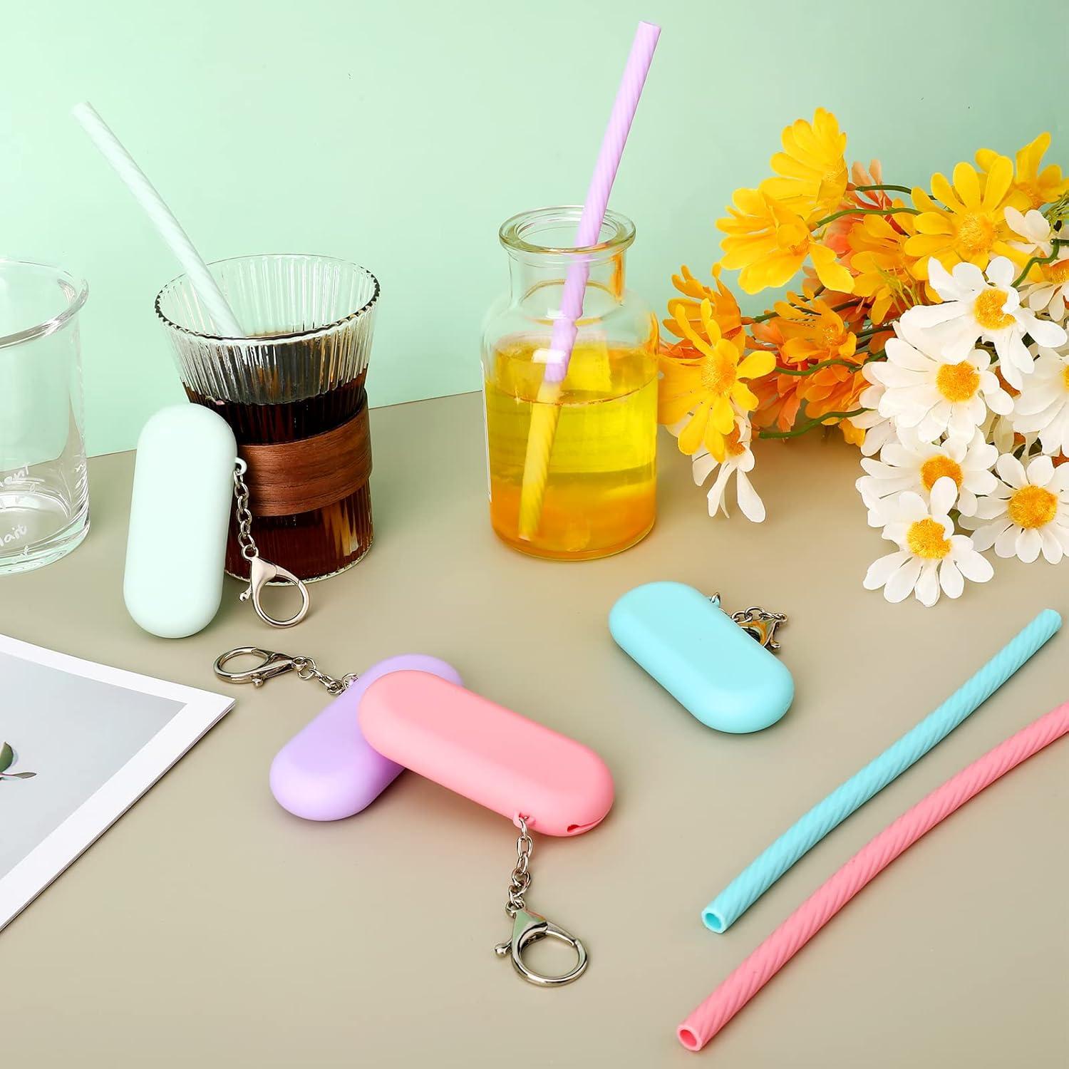 Pajitas Reutilizables Prasacco 4 Piezas con Estuche Portátil