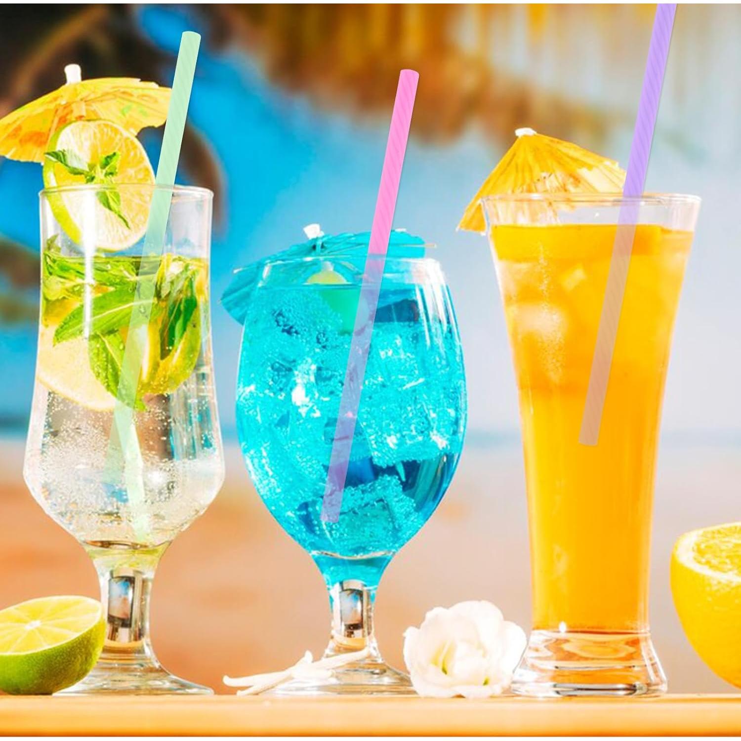 8 Popotes Reutilizables de Silicona Larrel con Estuche