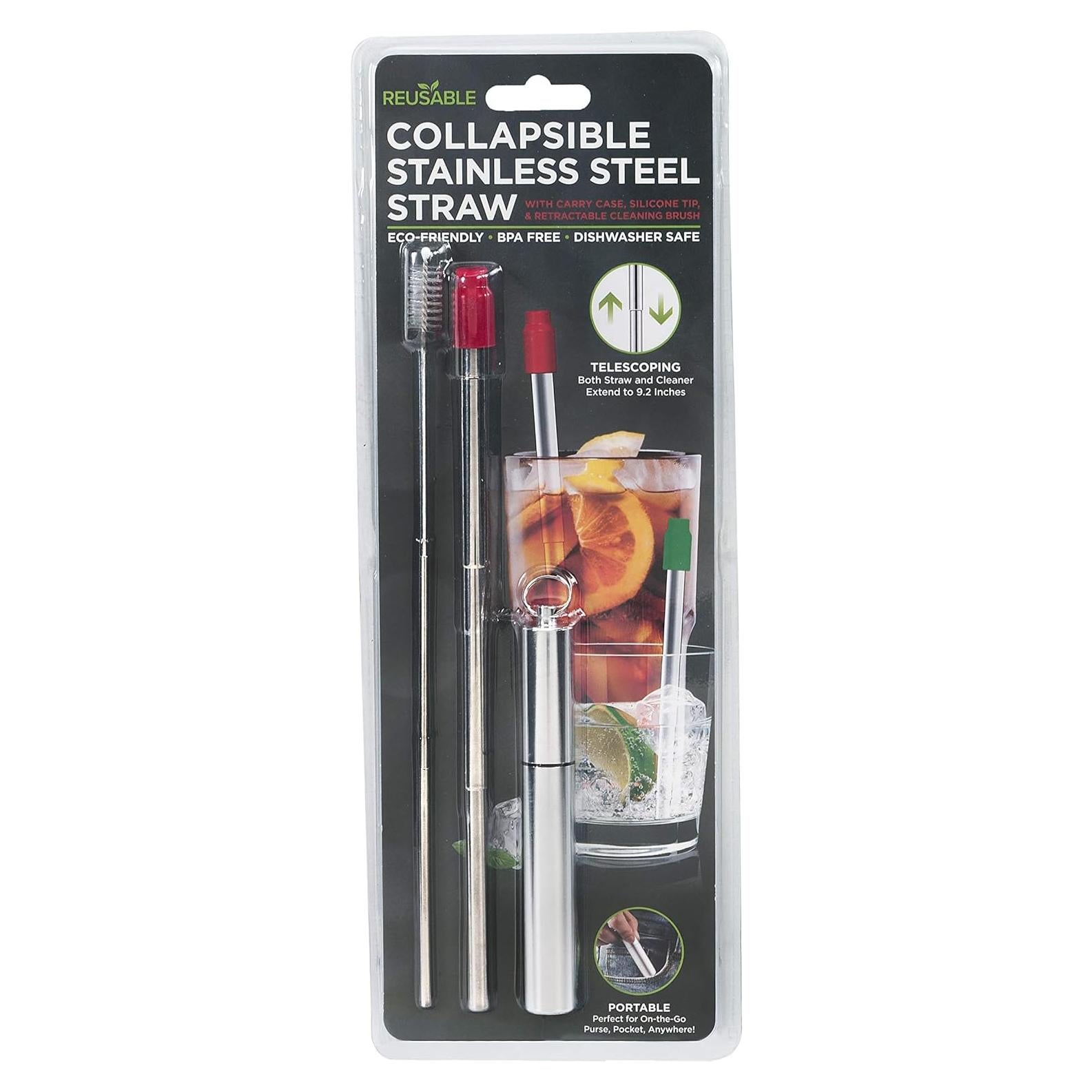 Popote Plegable de Acero Inoxidable 4th Utensil 24.1 cm